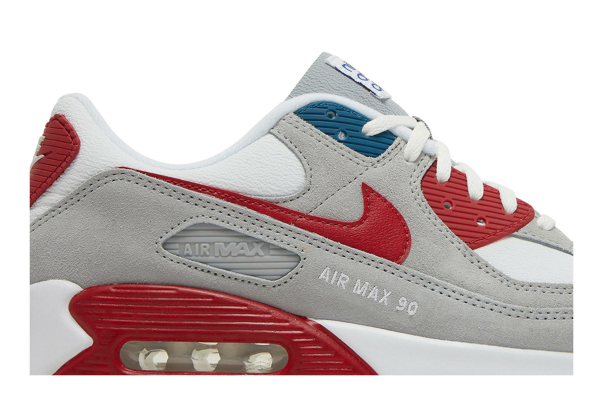 Nike Air Max 90 'Athletic Club White Red Blue' DQ8235-001