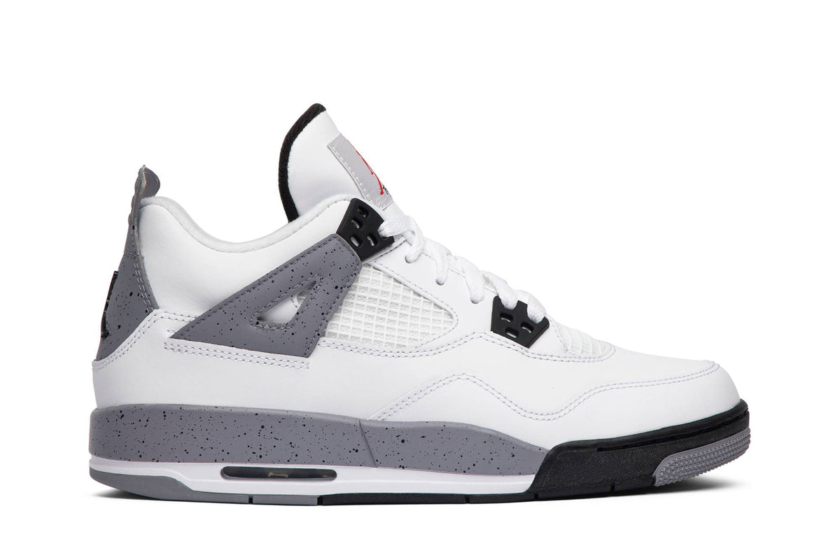 ( Grade School ) Air Jordan 4 Retro 2012 'White Cement' 408452-103
