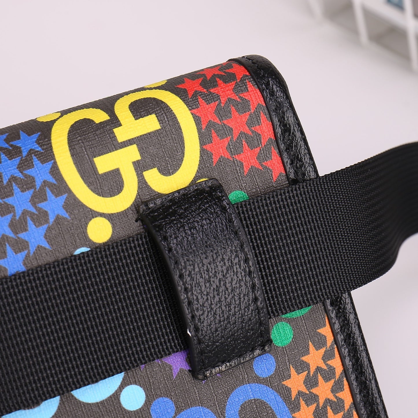 Multicolor GG Logo Canvas Belt Bag - Vibrant Waist Pack