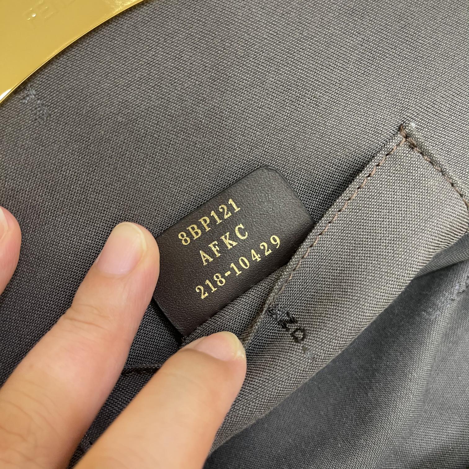 Fendi First Medium FF Fabric Clutch Bag - Brown FF Logo
