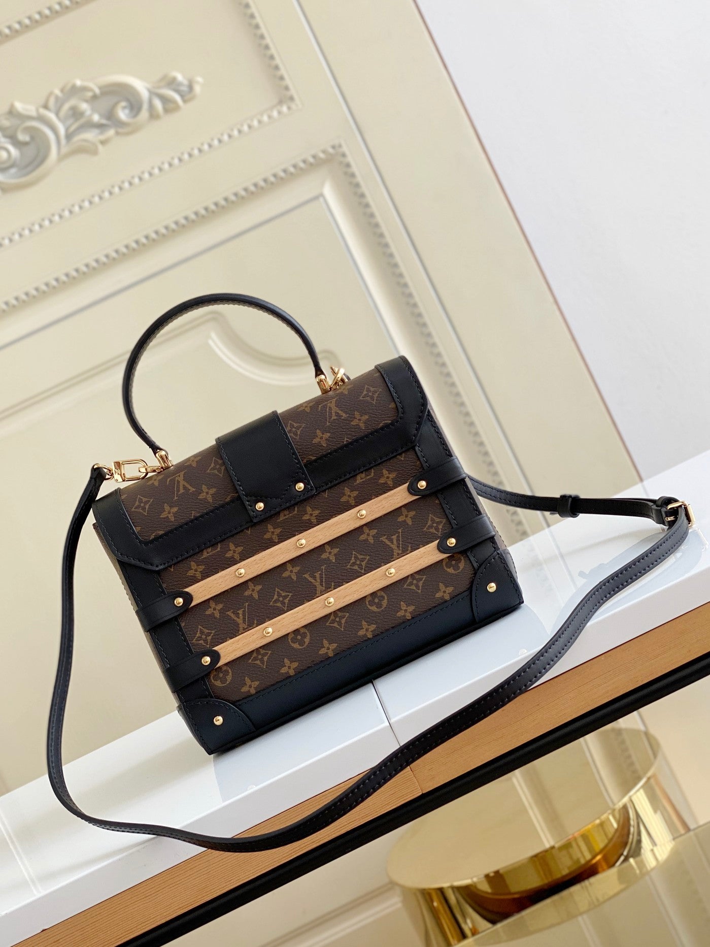 Louis Vuitton Valisette PM Monogram Canvas Top Handle Crossbody Bag