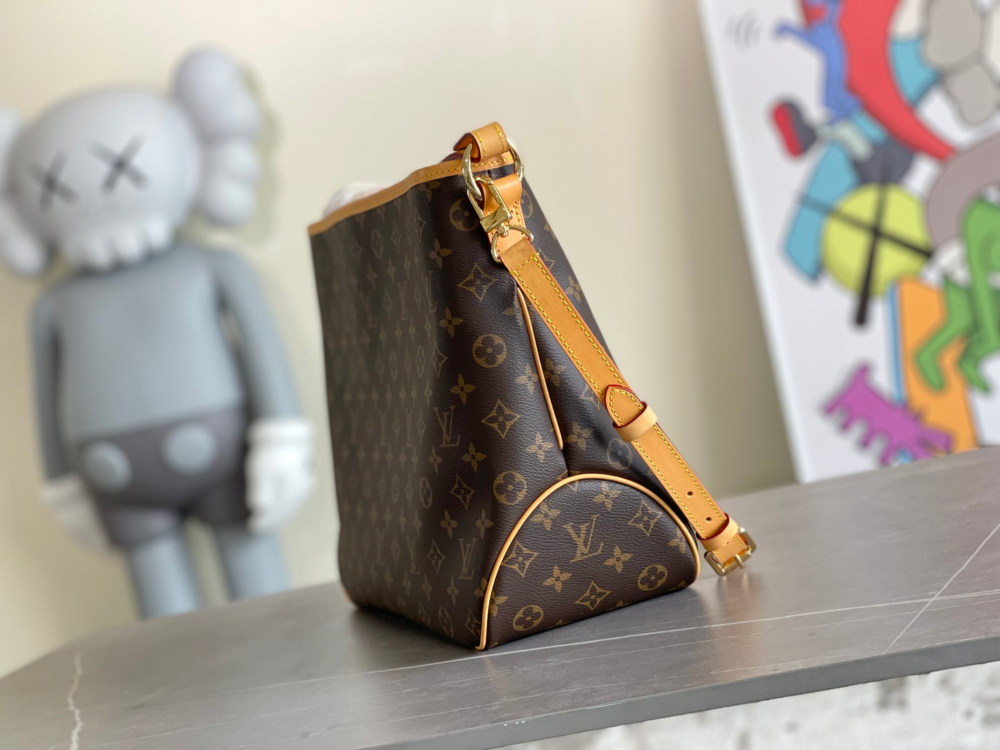 Louis Vuitton Monogram Canvas Graceful MM Hobo Bag with Pouch