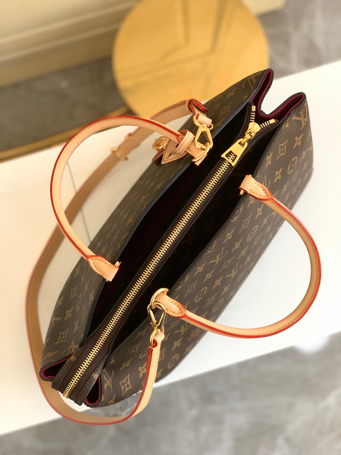 Louis Vuitton Monogram Canvas Cluny Handbag - Brown