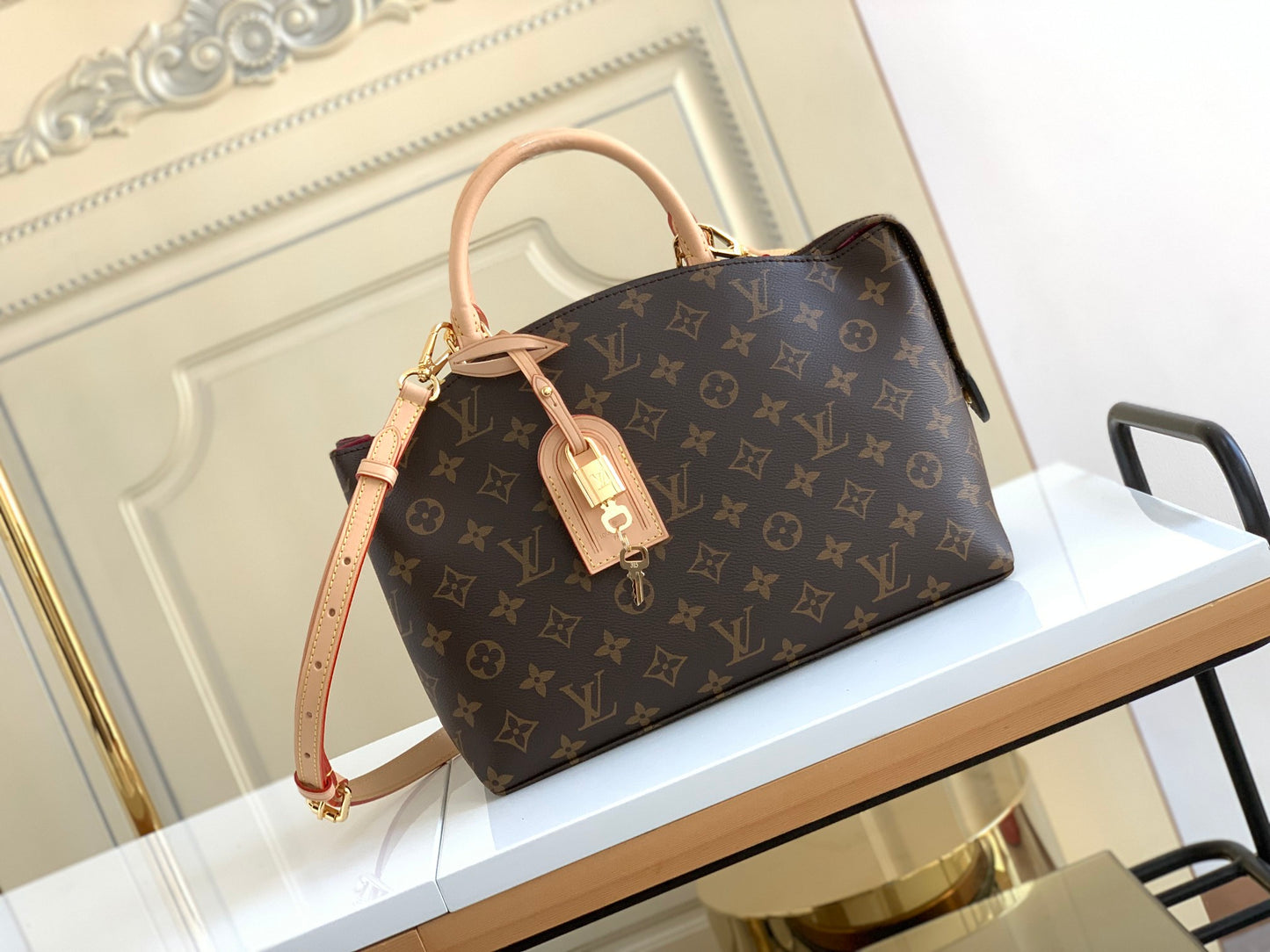 Louis Vuitton Montaigne BB Monogram Canvas Handbag - Brown