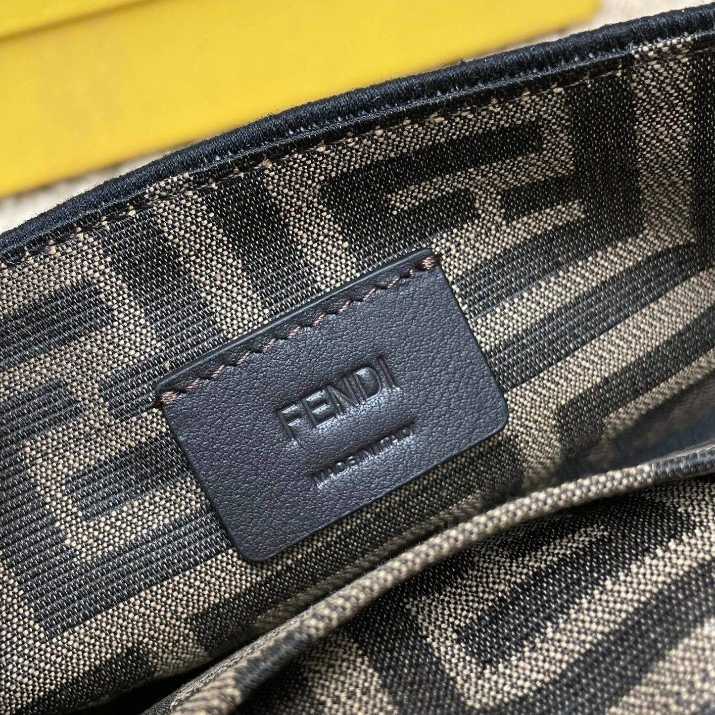 Fendace Baguette Bag - Fendi x Versace Collaboration - Small Brown Monogram Canvas