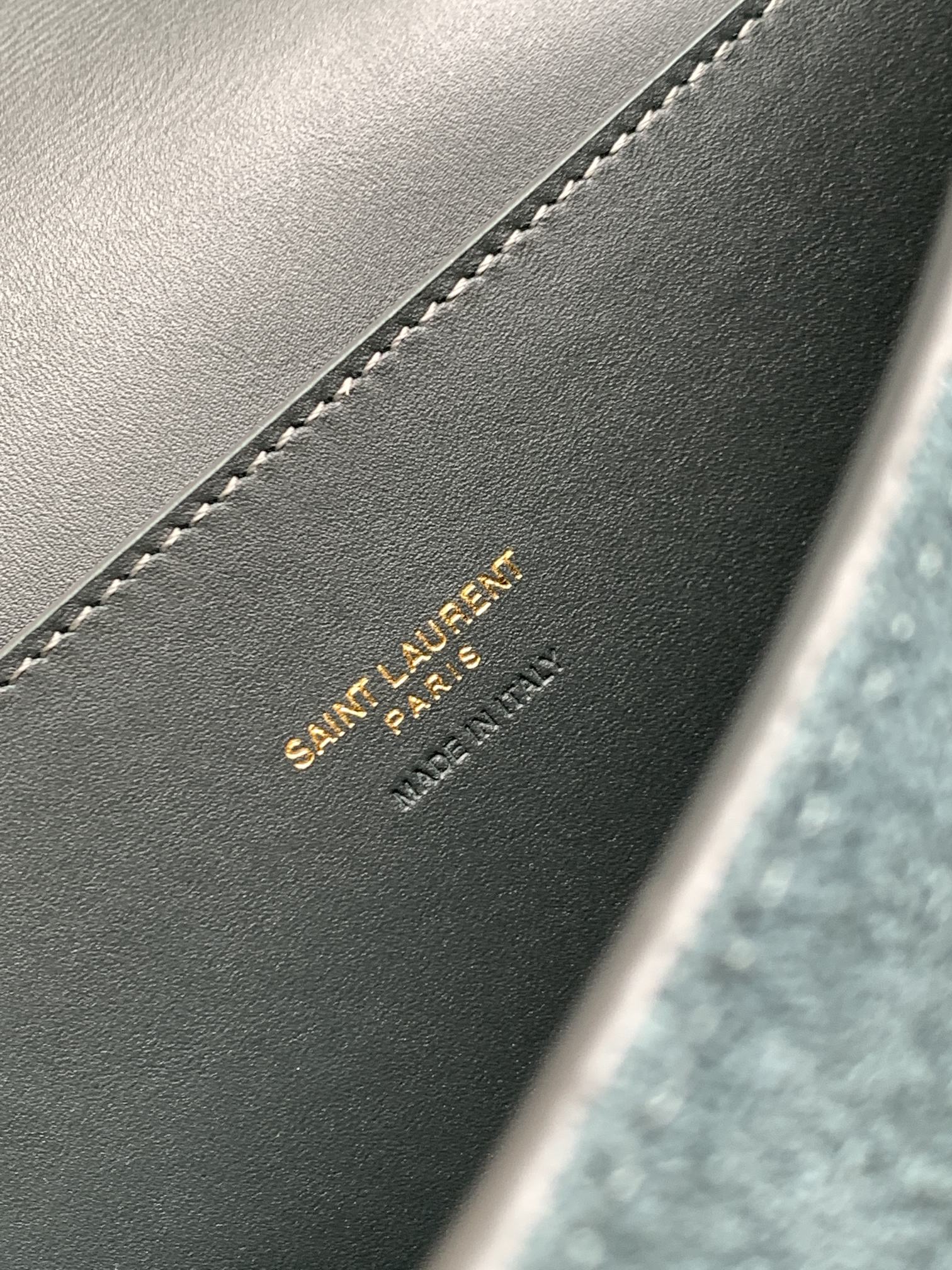 Saint Laurent Women's Kate Medium Monogram Leather Shoulder Bag - Black/Gold