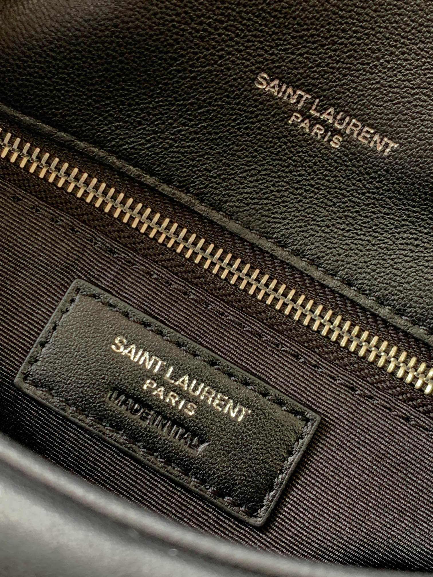 Saint Laurent Small Loulou Puffer Shoulder Bag in Black Quilted Lambskin