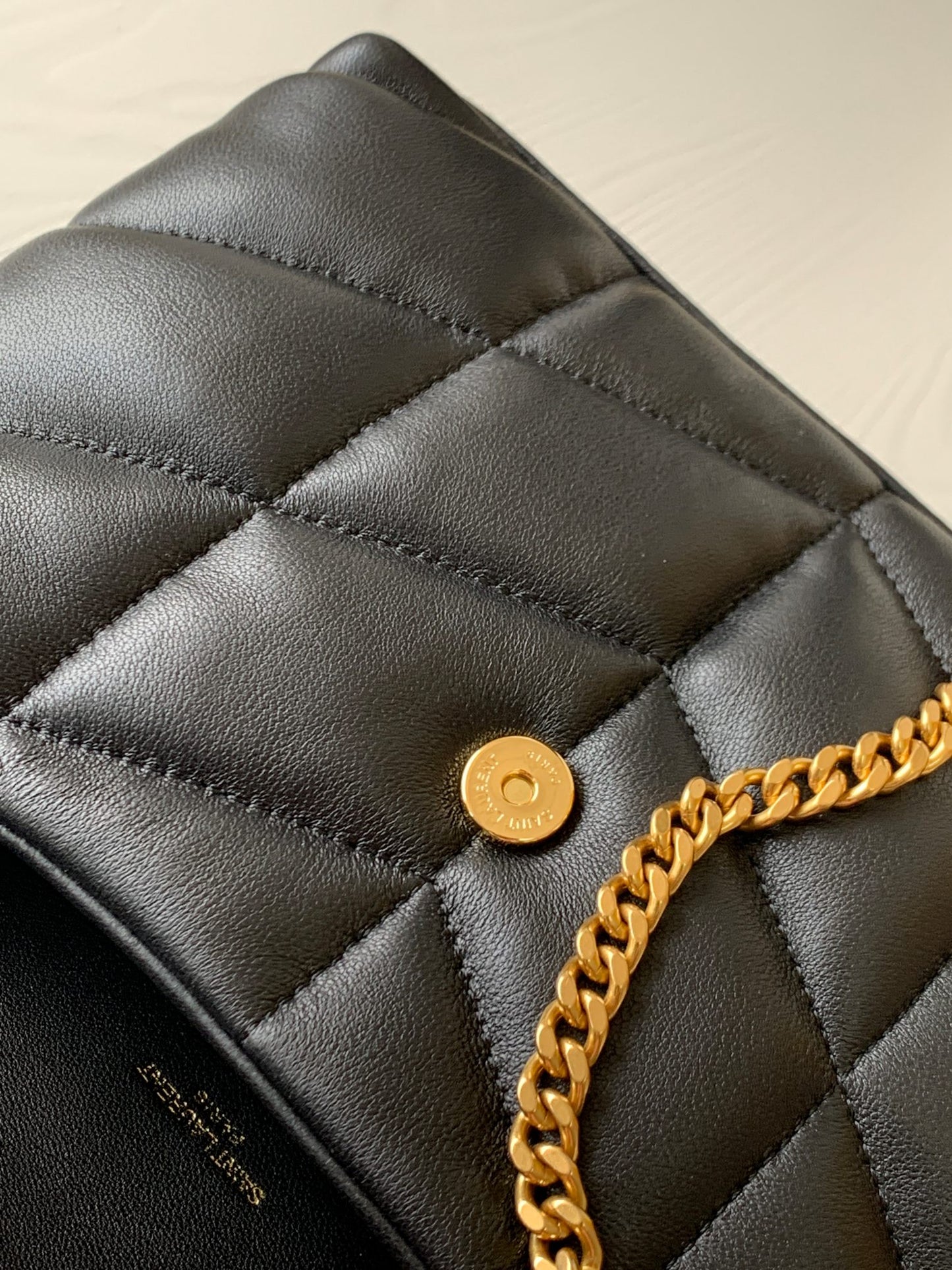Saint Laurent Loulou Puffer Small Bag in Quilted Lambskin - Black