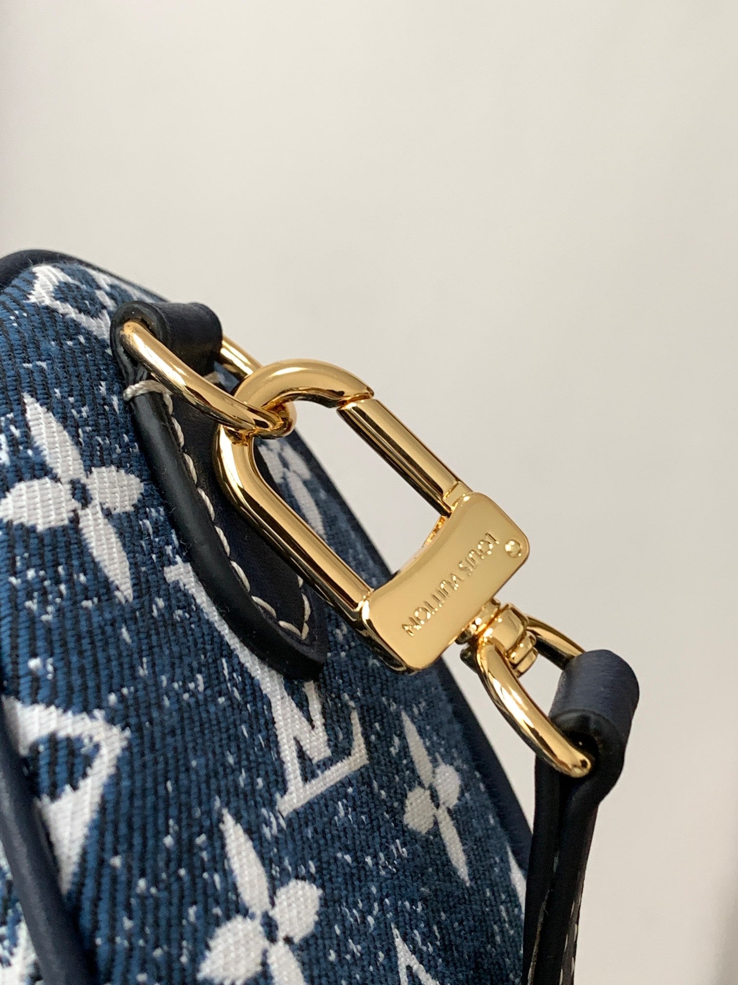 Louis Vuitton Nano Speedy Monogram Denim Handbag - Blue