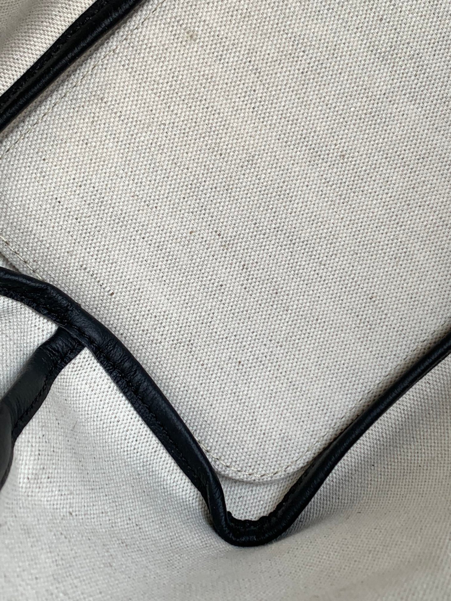 Gogy Classic Chevron Print Canvas Tote Bag with Leather Straps
