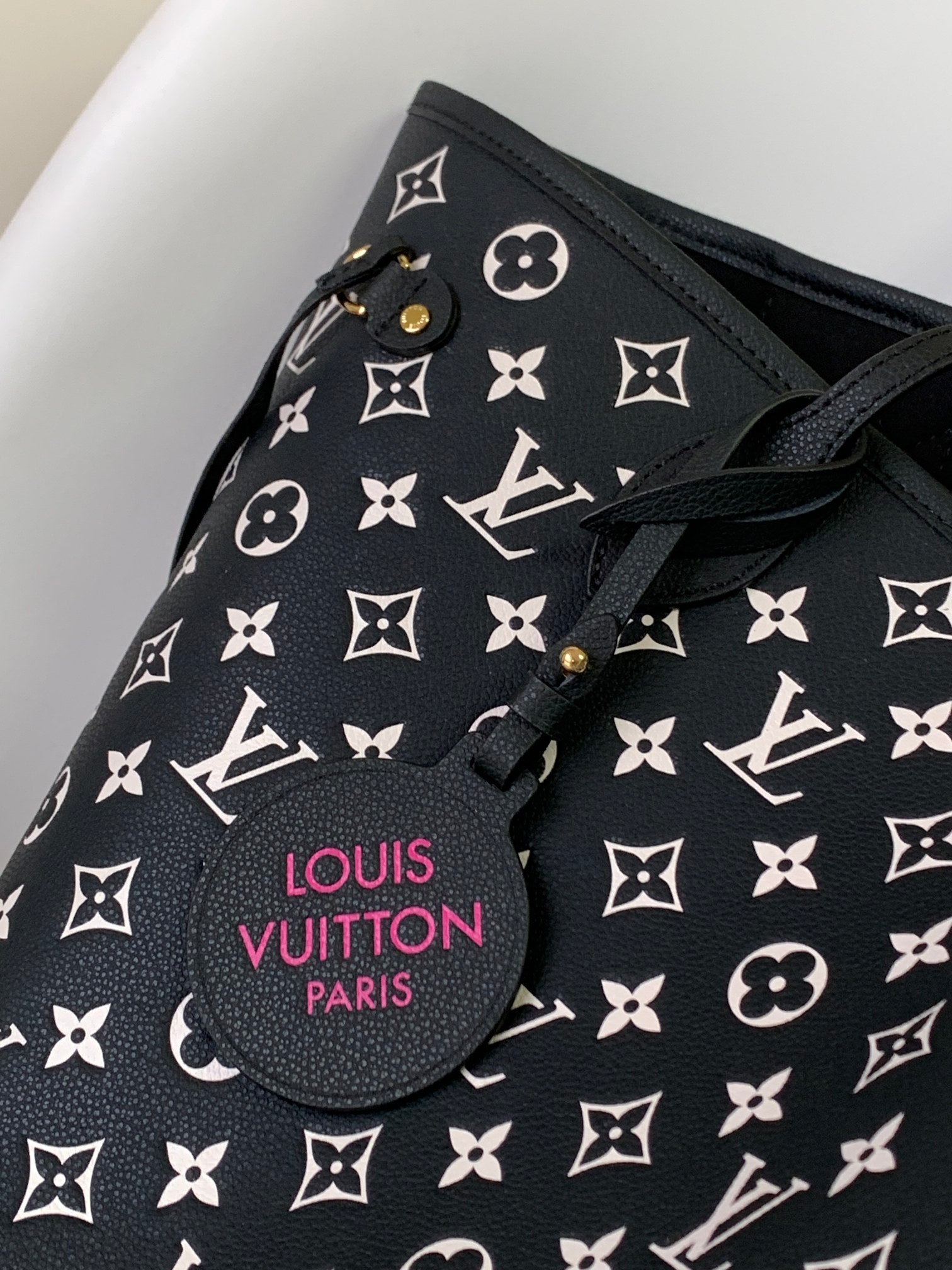 Louis Vuitton Neverfull MM Moonlight Monogram Black Tote Bag