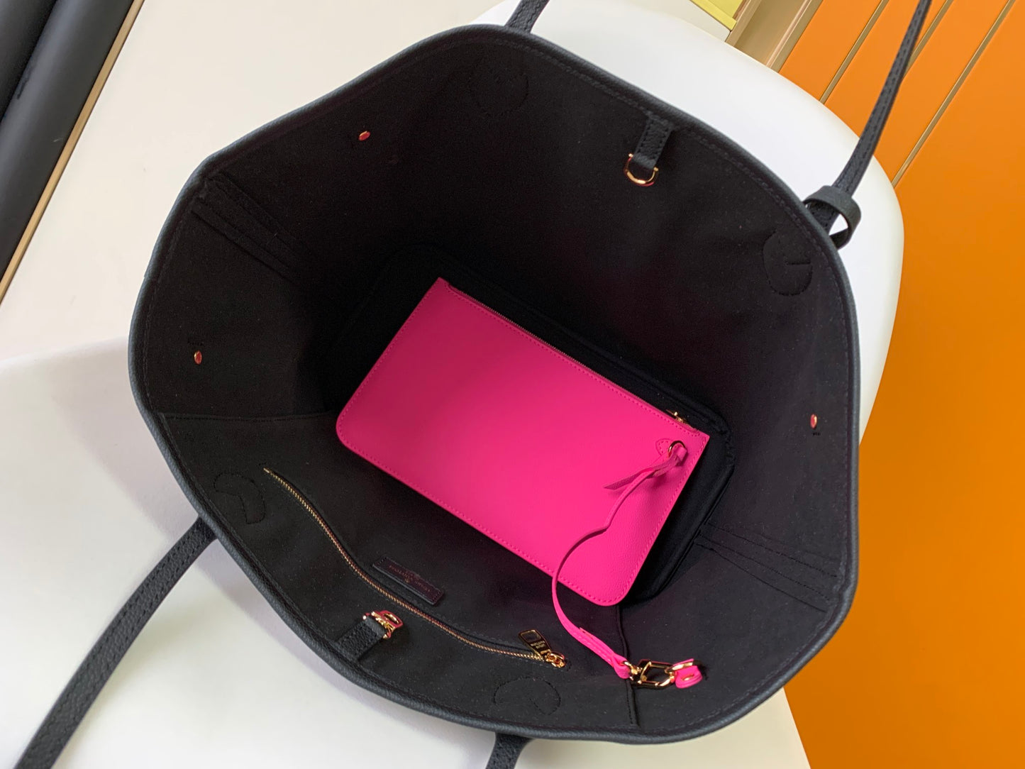Louis Vuitton Neverfull MM Moonlight Monogram Black Tote Bag