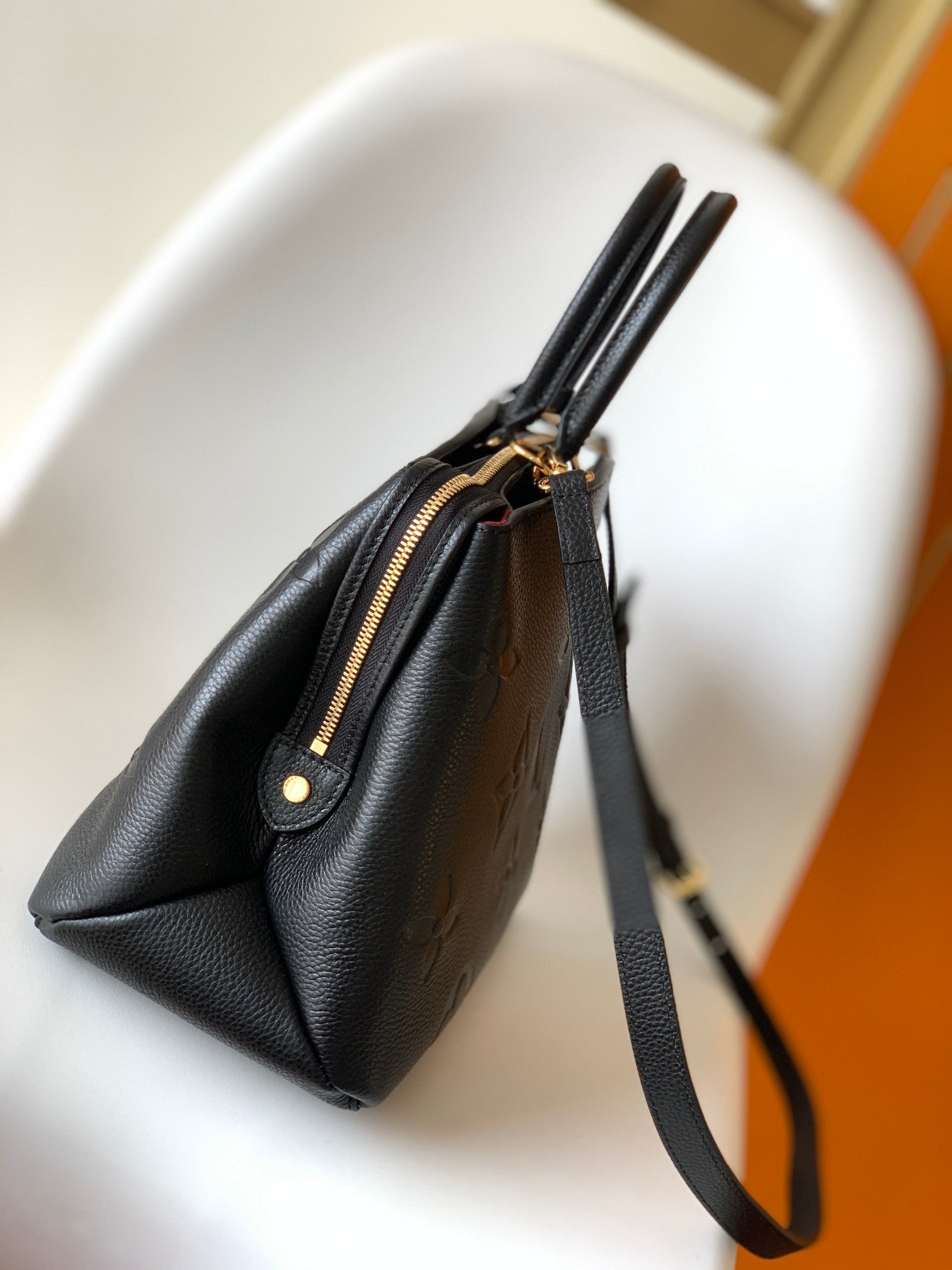 Louis Vuitton Monogram Empreinte Leather Top Handle Bag - Noir Black
