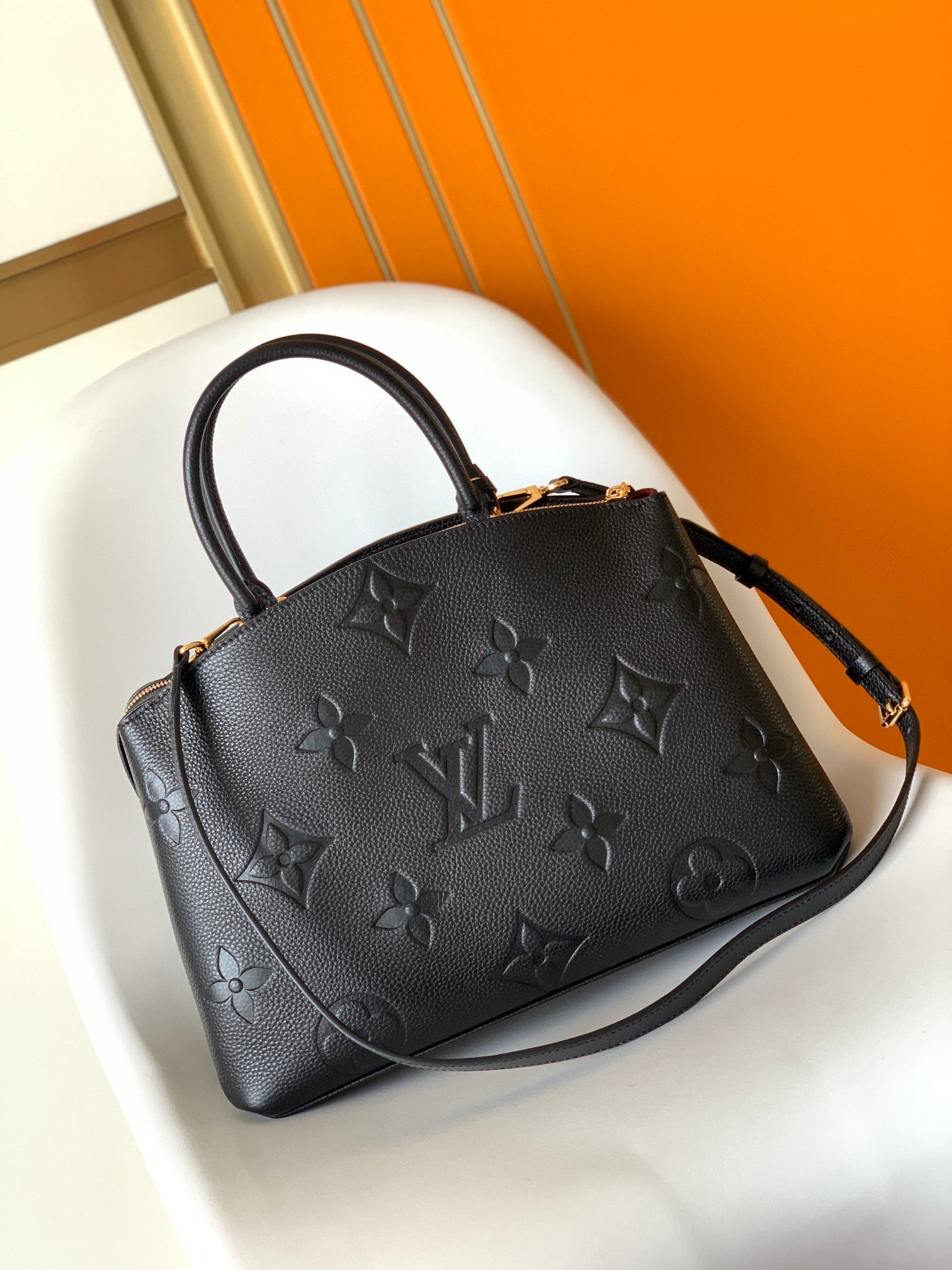 Louis Vuitton Monogram Empreinte Leather Top Handle Bag - Noir Black