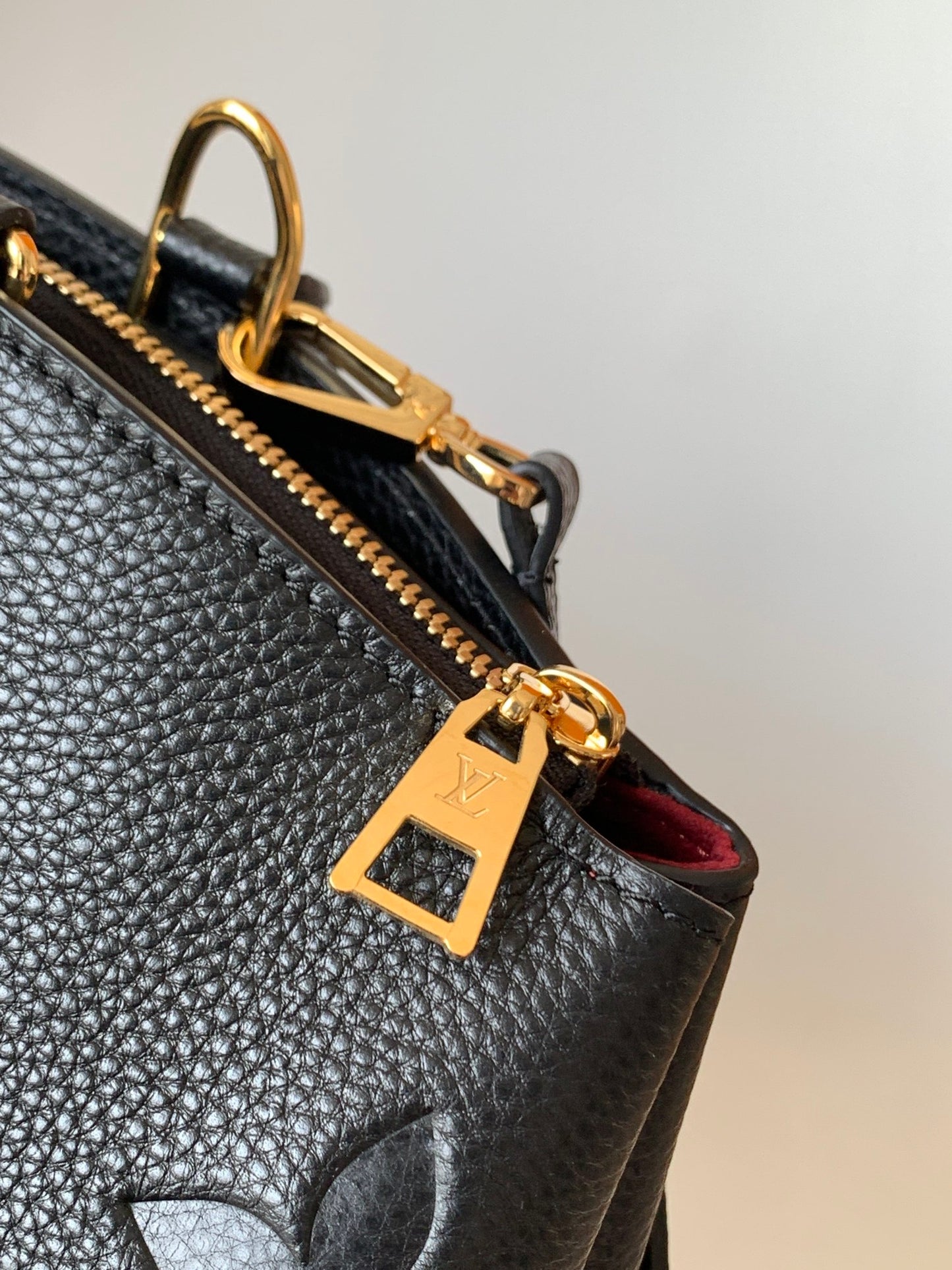 Louis Vuitton Monogram Empreinte Leather Top Handle Bag - Noir Black