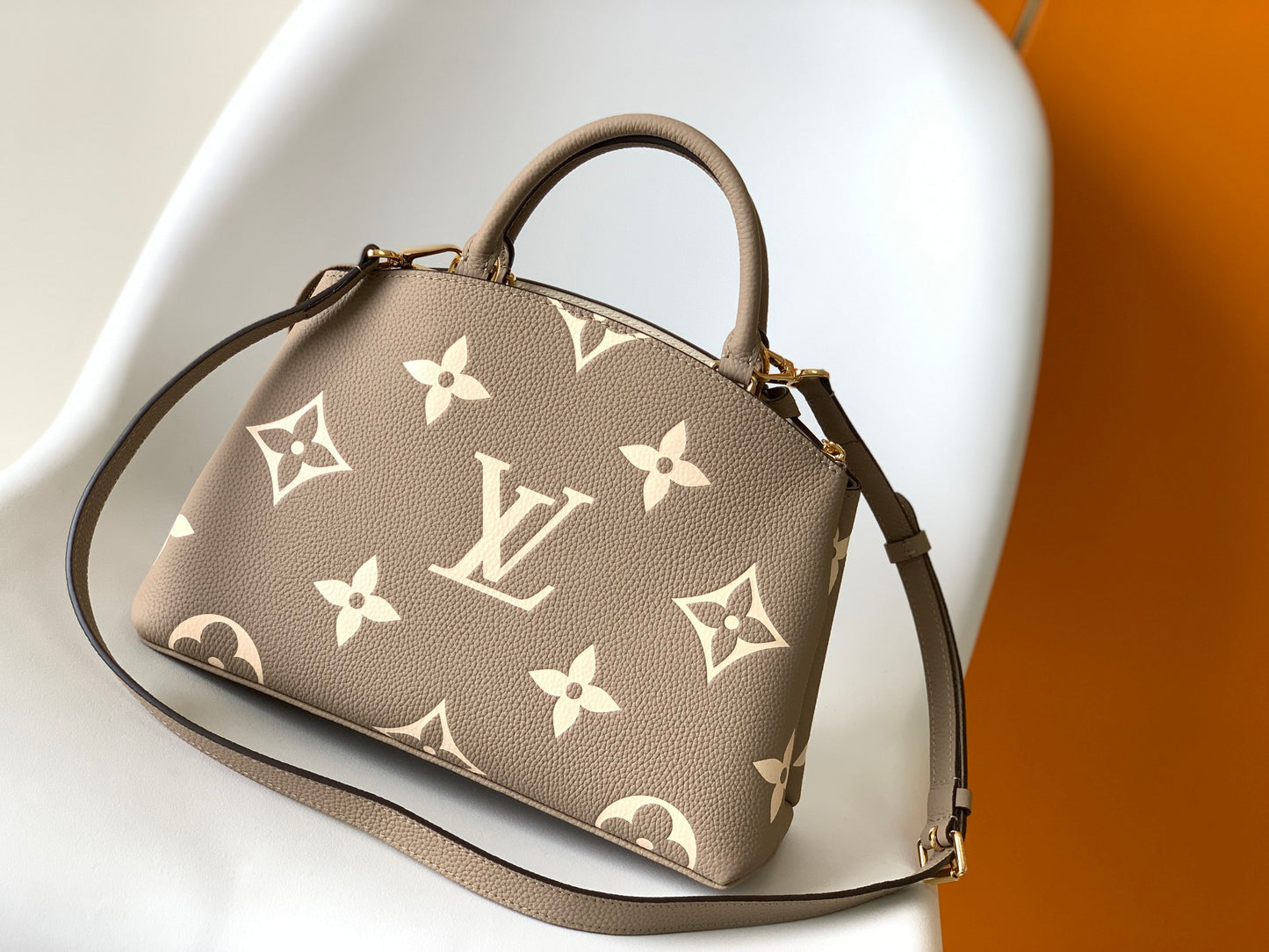 Louis Vuitton Rivoli PM Monogram Empreinte Leather Bag - Turtledove