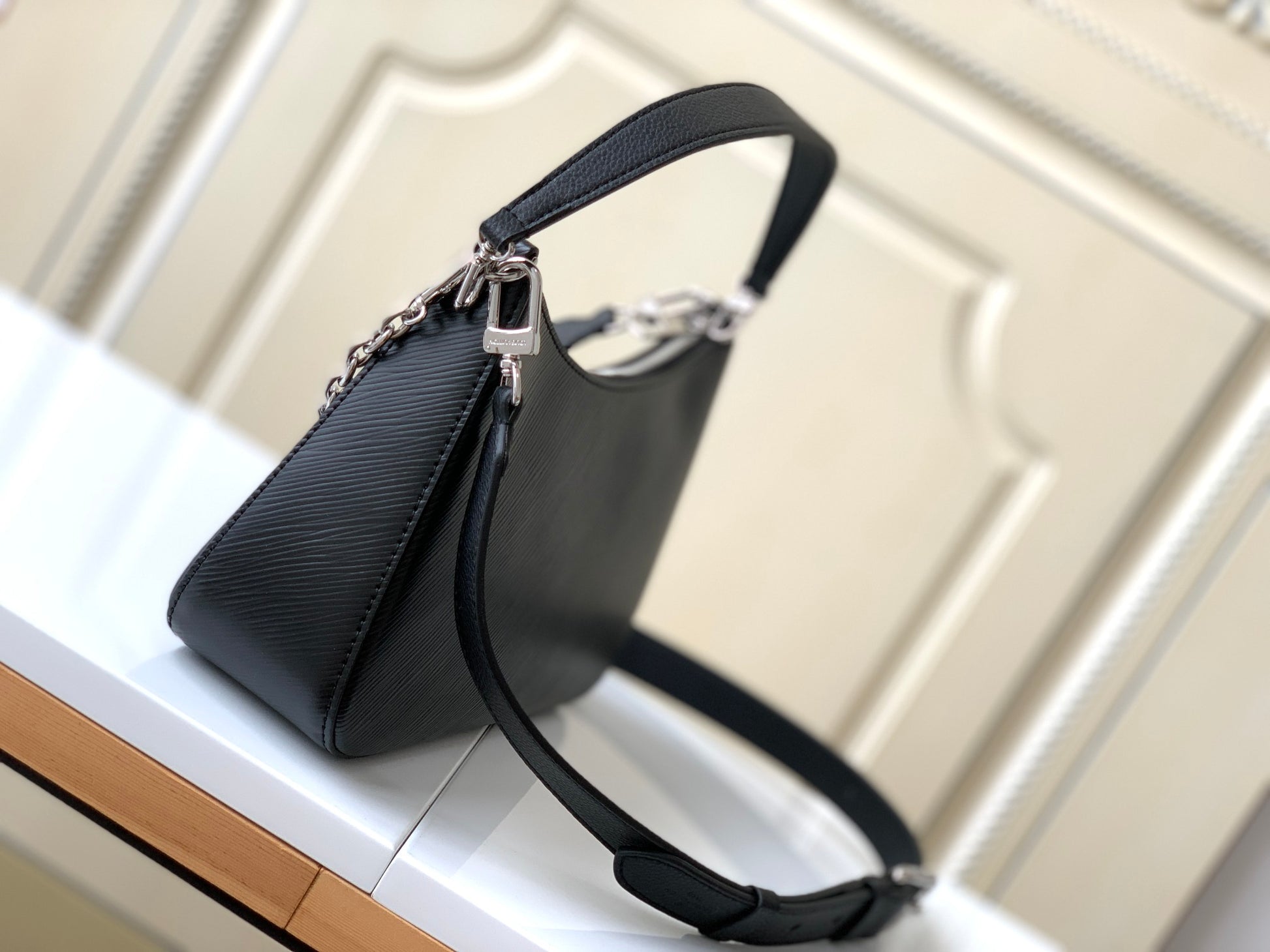Louis Vuitton Marelle Handbag - Monogram Empreinte Leather Black