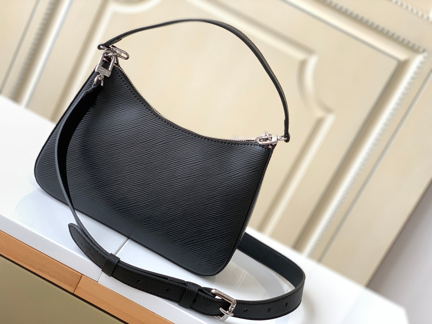 Louis Vuitton Marelle Handbag - Monogram Empreinte Leather Black