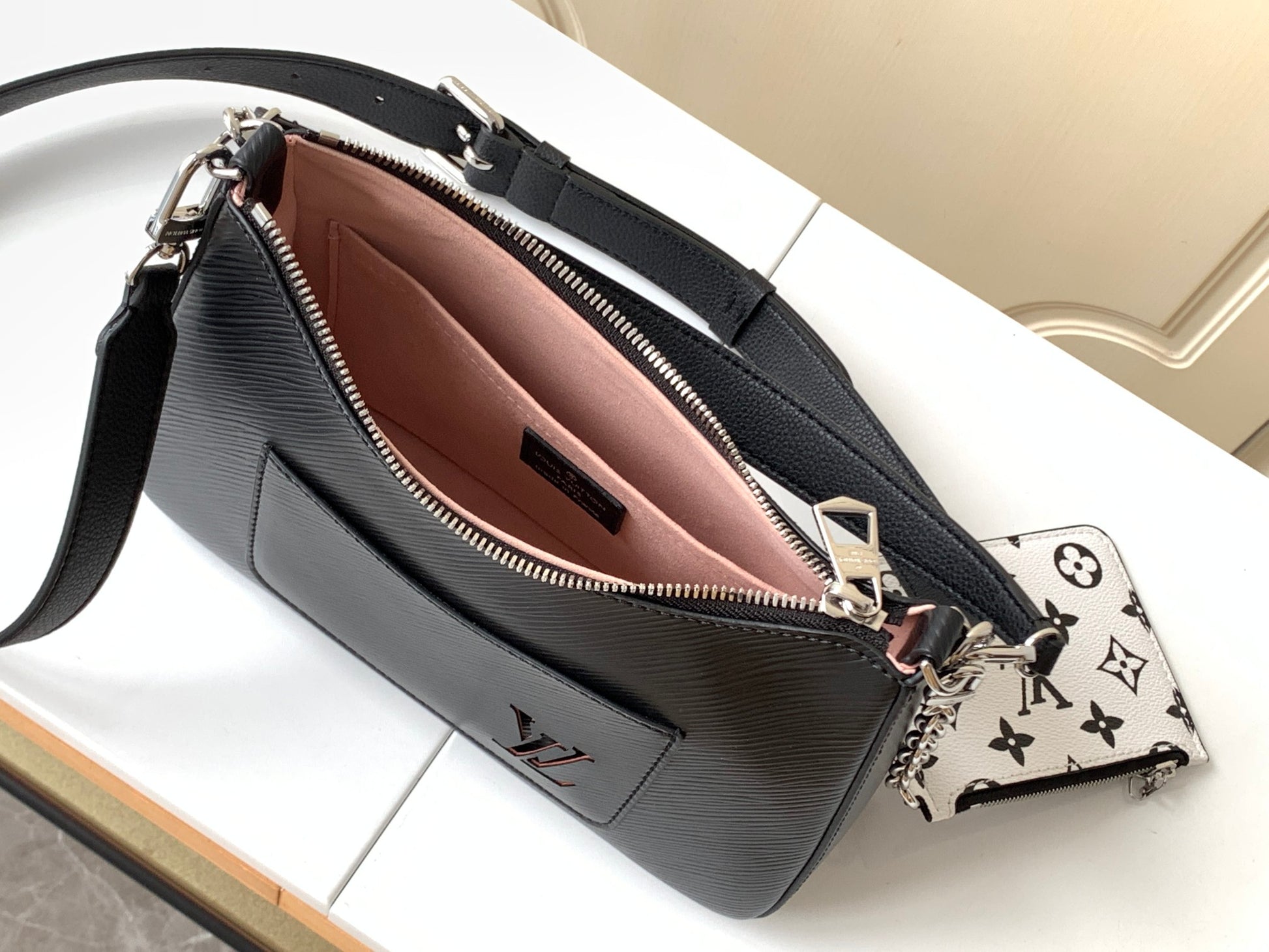 Louis Vuitton Marelle Handbag - Monogram Empreinte Leather Black