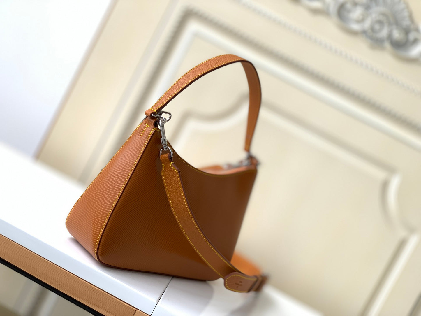 Louis Vuitton Marelle Handbag - Honey Gold Epi Leather with Monogram Pouch