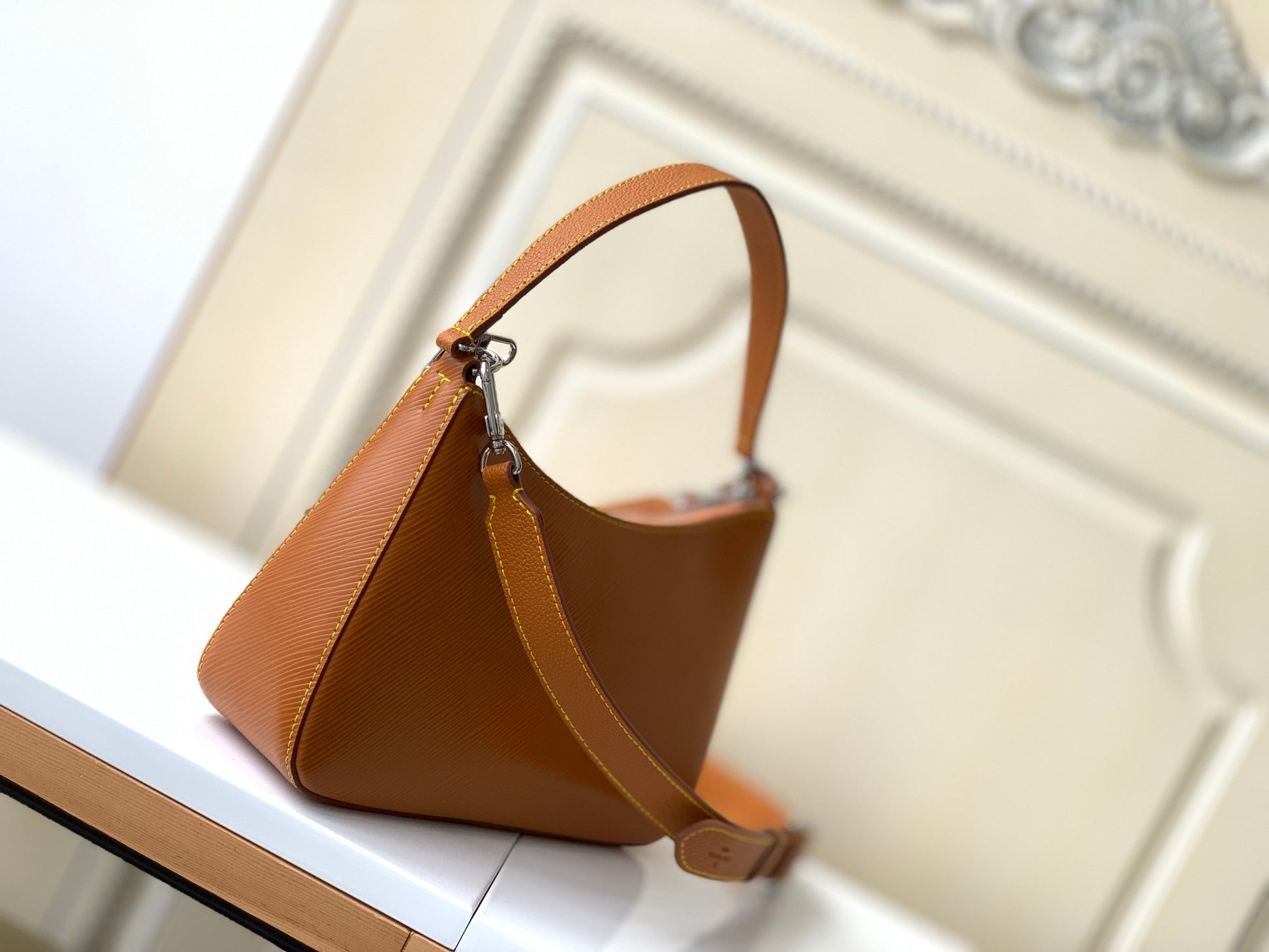 Louis Vuitton Marelle Handbag - Honey Gold Epi Leather with Monogram Pouch