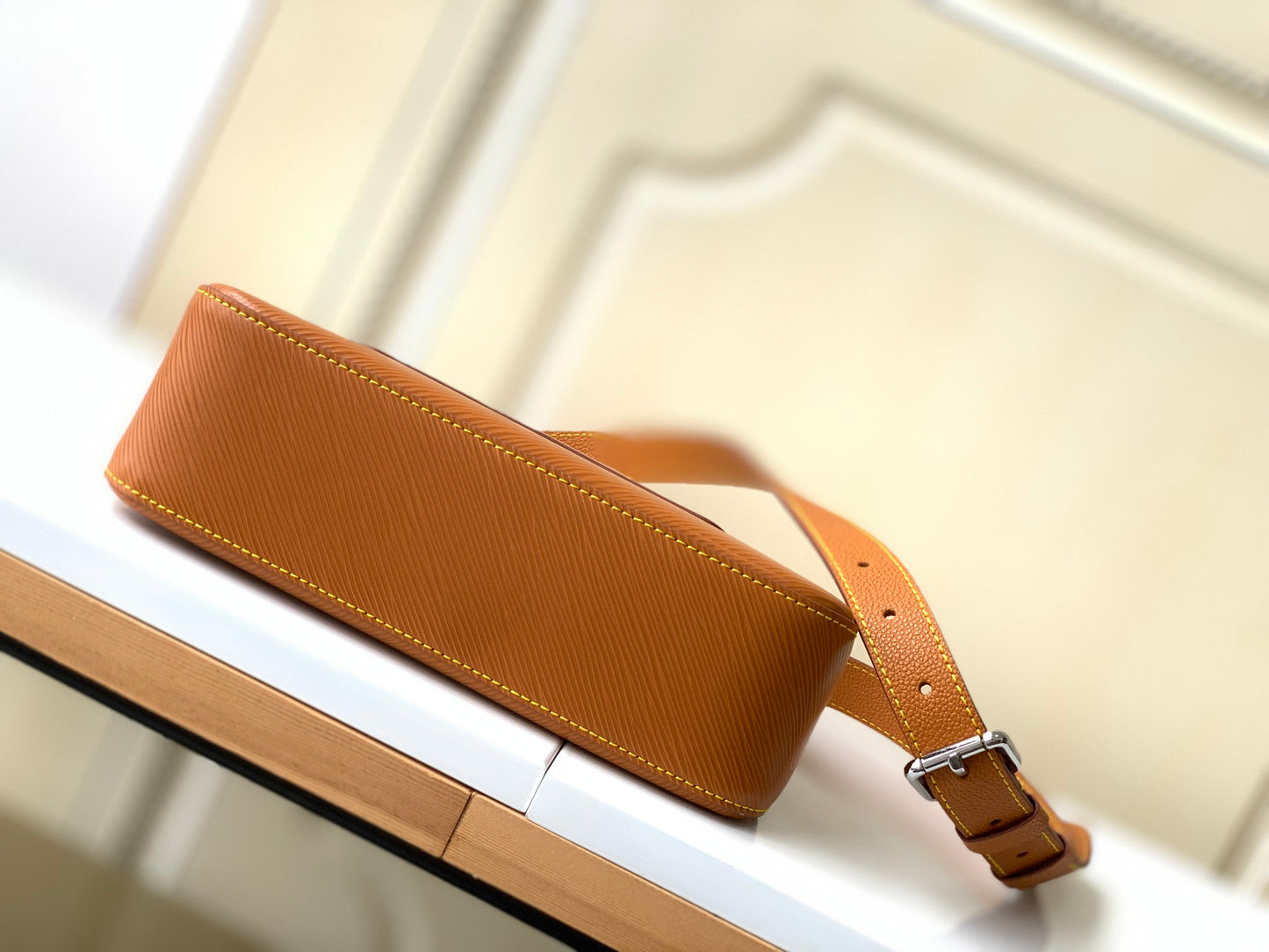 Louis Vuitton Marelle Handbag - Honey Gold Epi Leather with Monogram Pouch
