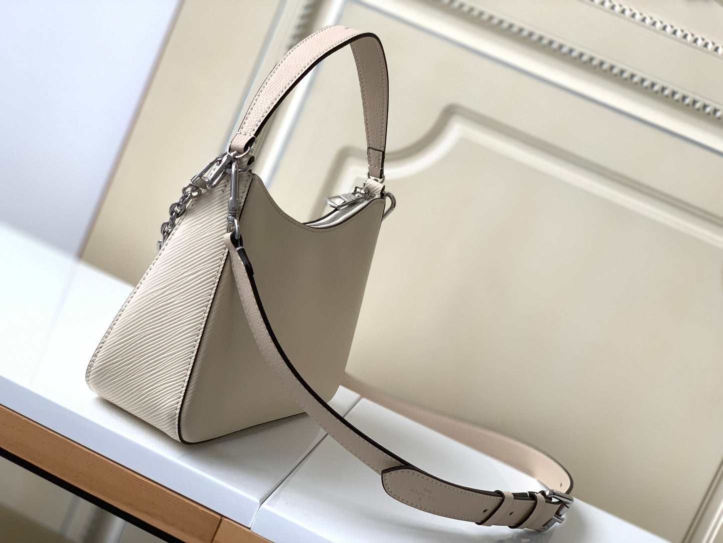 Louis Vuitton Marelle Quartz Epi Leather Shoulder Bag with Monogram Pouch