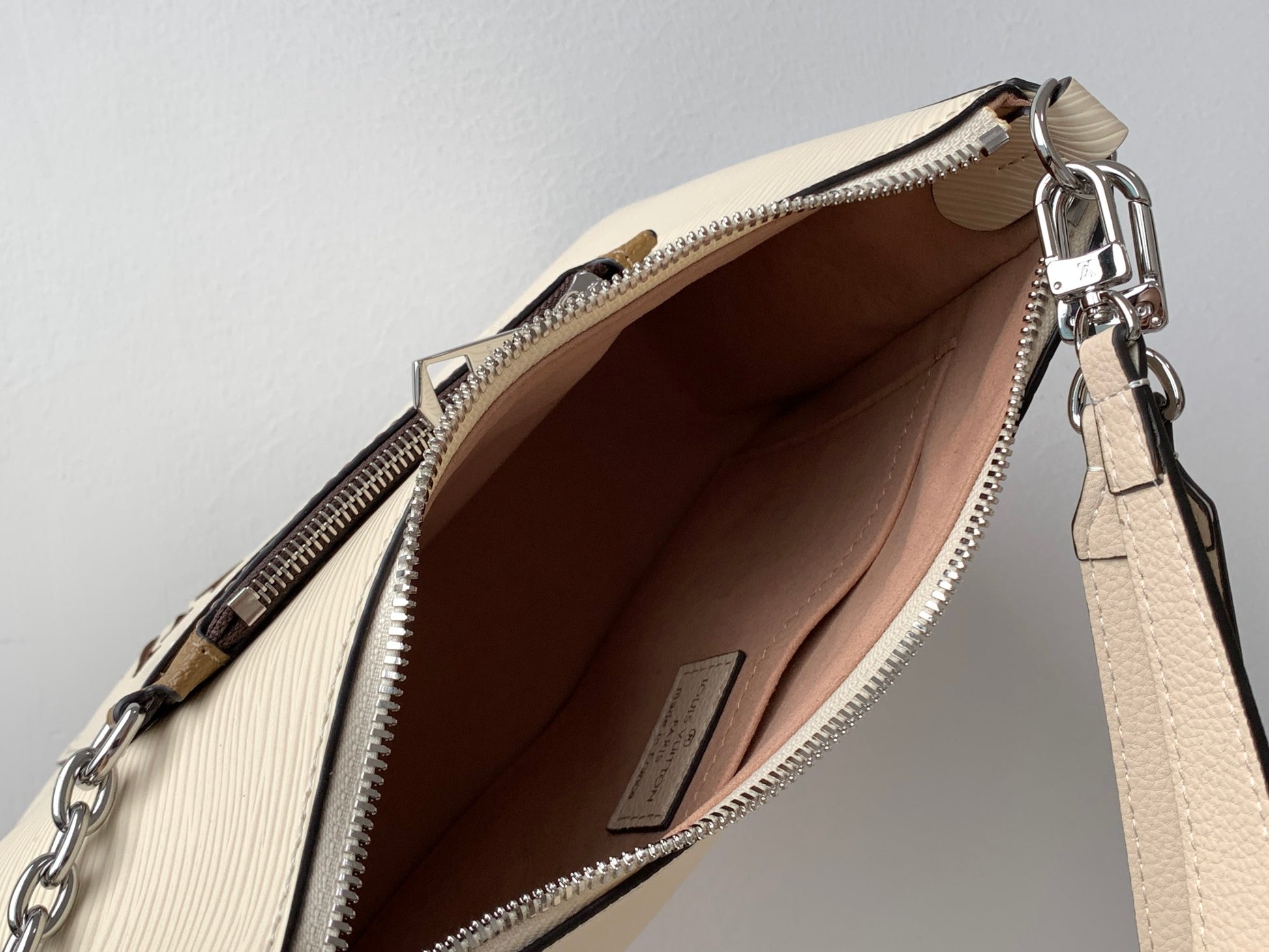 Louis Vuitton Marelle Quartz Epi Leather Shoulder Bag with Monogram Pouch