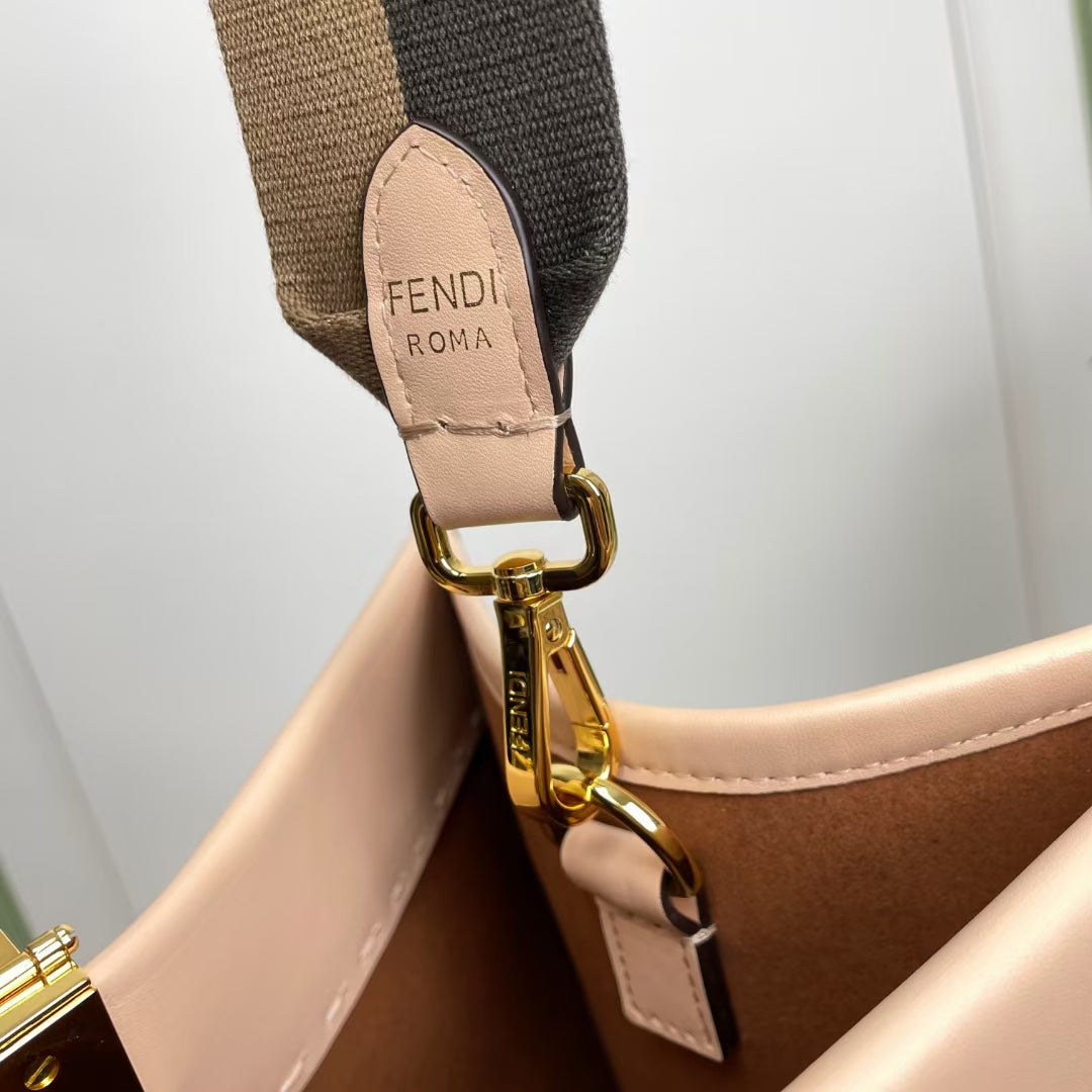 Fendi Sunshine Shopper Large Pink Leather Tote Bag