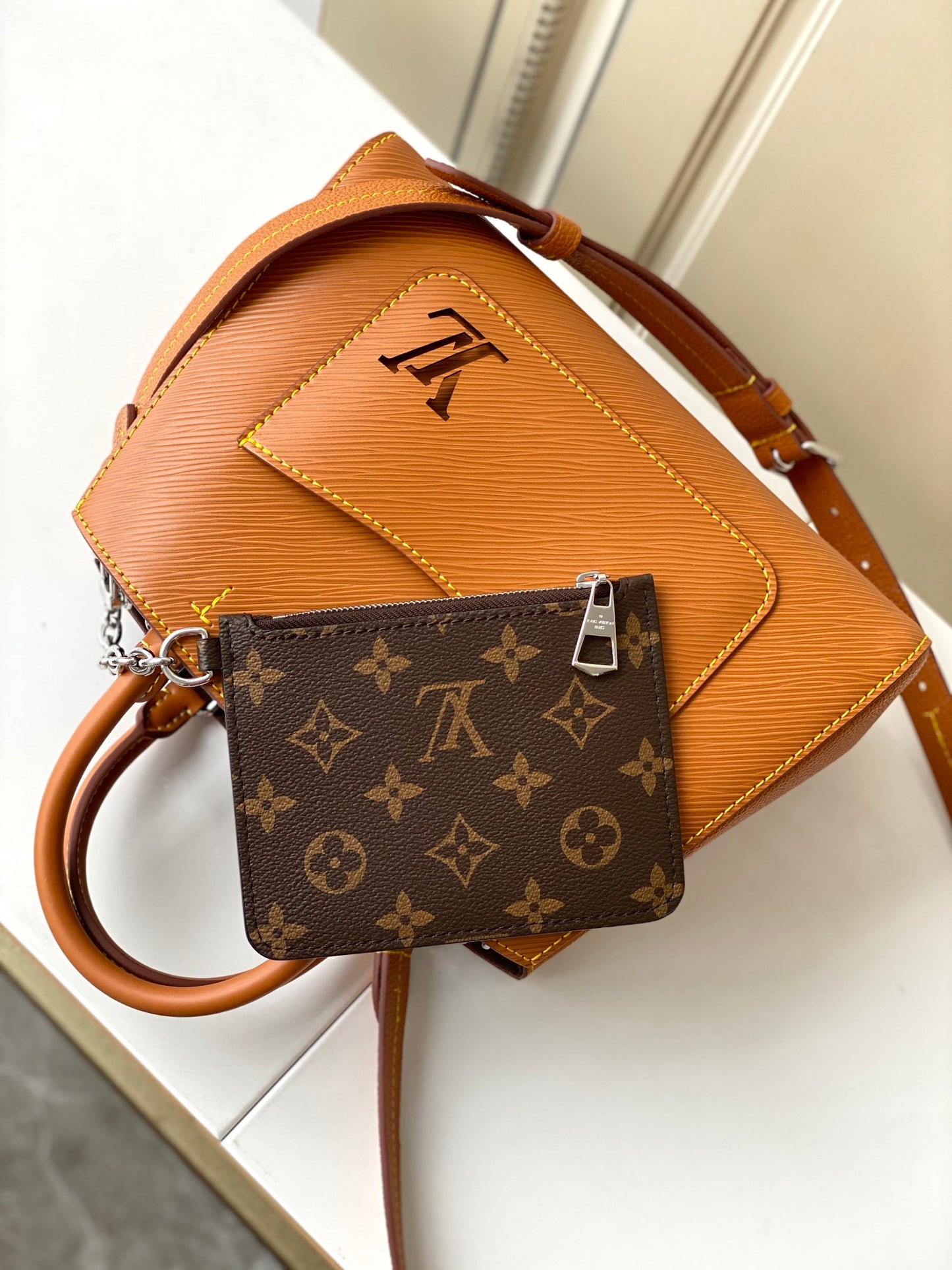 Louis Vuitton Marelle Tote BB Epi Leather Handbag - Honey Gold