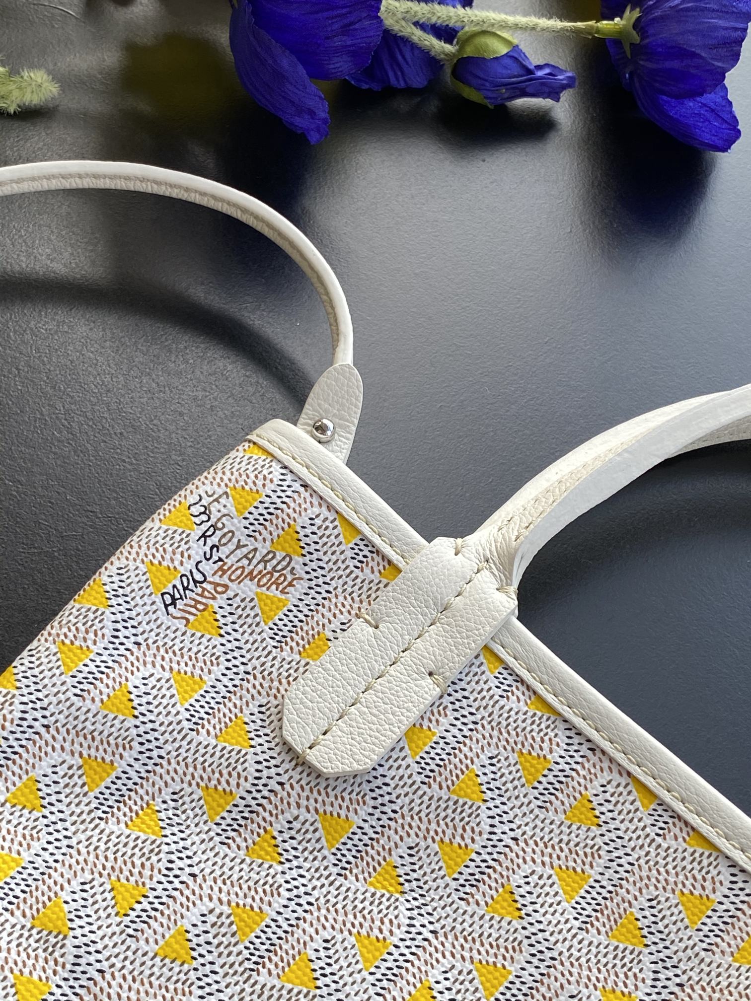Gogy Mini Tweed Crossbody Bag with Top Handles and Shoulder Strap