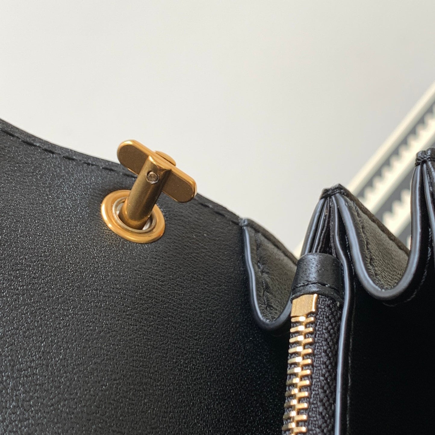 Saint Laurent Gaby Mini Bag in Black Quilted Leather with Gold-Tone YSL Logo