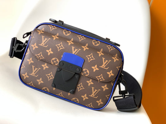 Louis Vuitton S-Lock Messenger Bag Monogram Canvas - Brown/Blue