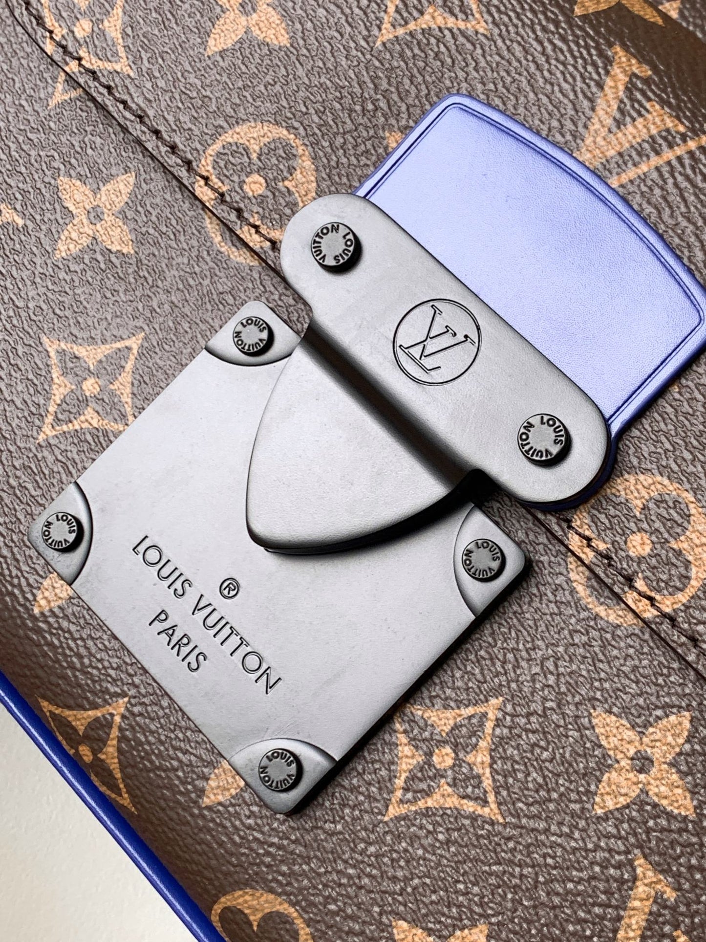 Louis Vuitton S-Lock Messenger Bag Monogram Canvas - Brown/Blue