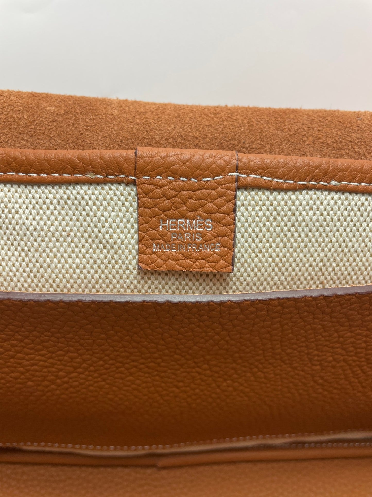 Hermès Jypsiere Style Leather Messenger Bag - Tan Brown