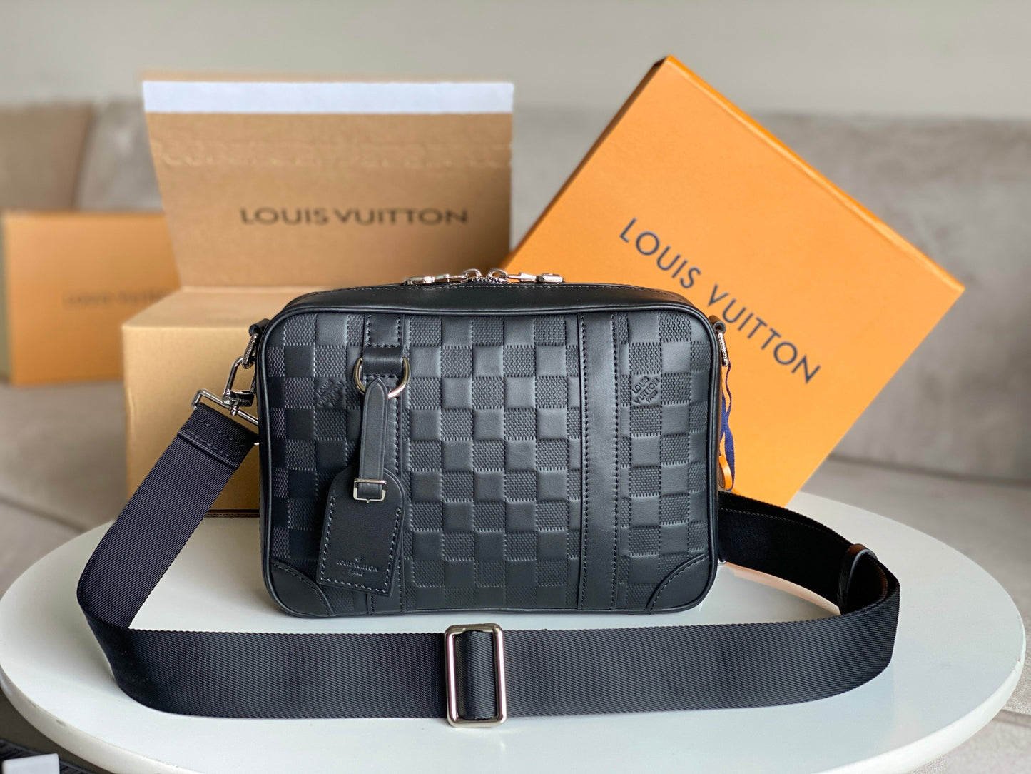 Louis Vuitton Alpha Messenger Bag - Black Damier Infini Leather