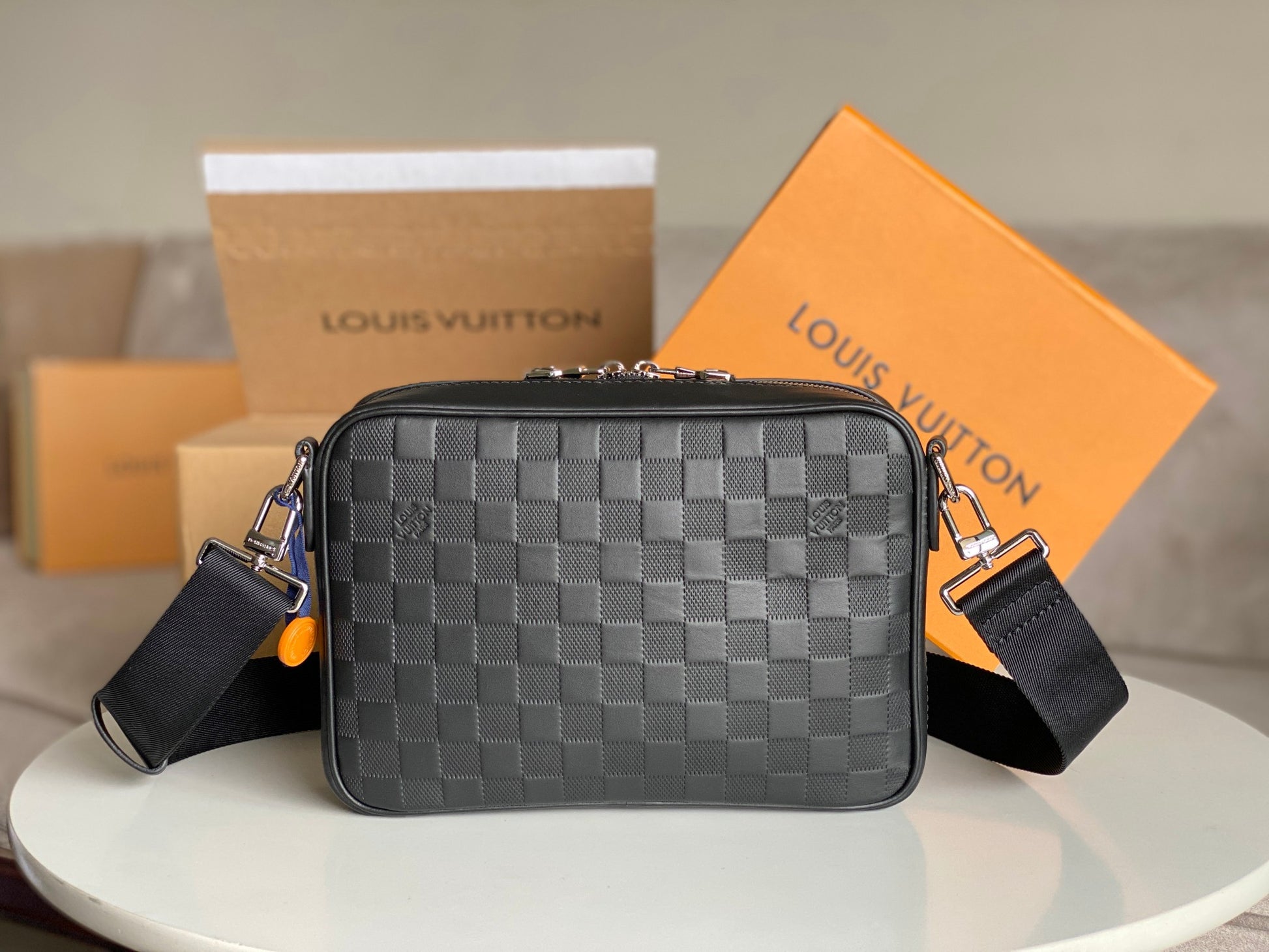 Louis Vuitton Alpha Messenger Bag - Black Damier Infini Leather