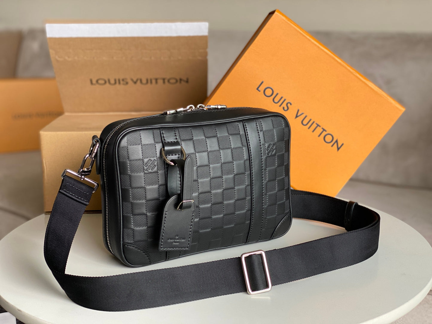 Louis Vuitton Alpha Messenger Bag - Black Damier Infini Leather