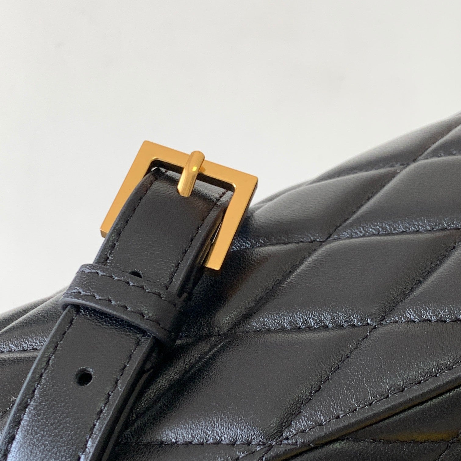 Saint Laurent June Quilted Leather Camera Bag - Black