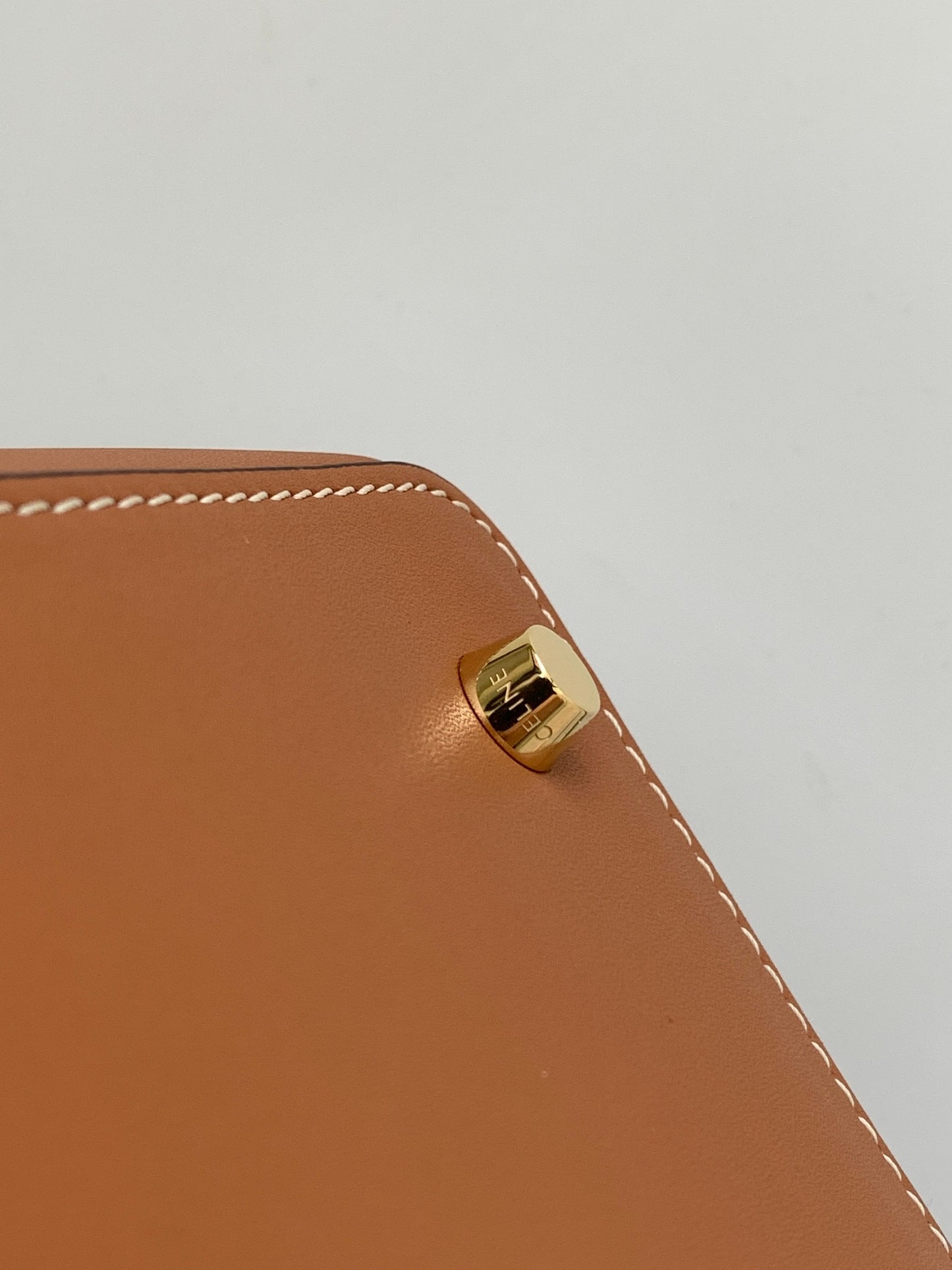 Celine Medium Big Bag in Tan Grained Calfskin Leather Tote Bag