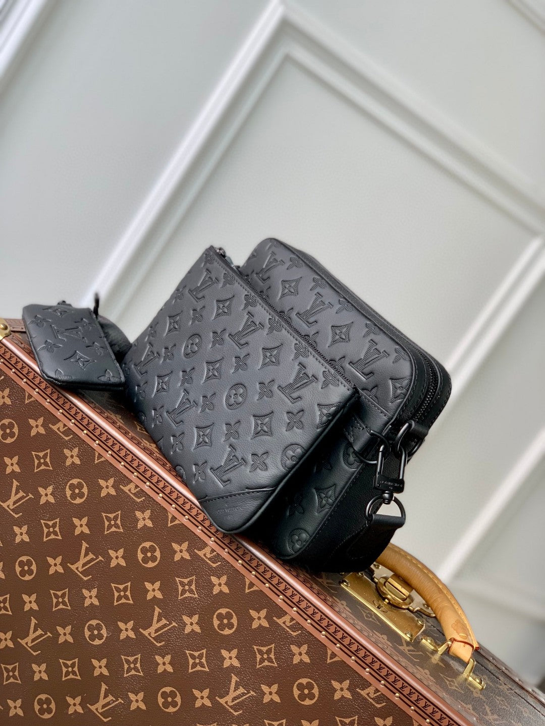 Louis Vuitton Trio Messenger Bag - Black Monogram Eclipse Canvas