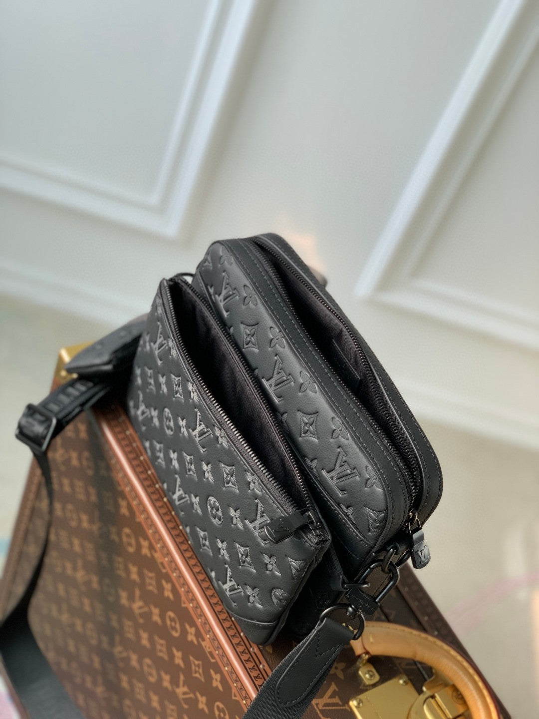 Louis Vuitton Trio Messenger Bag - Black Monogram Eclipse Canvas