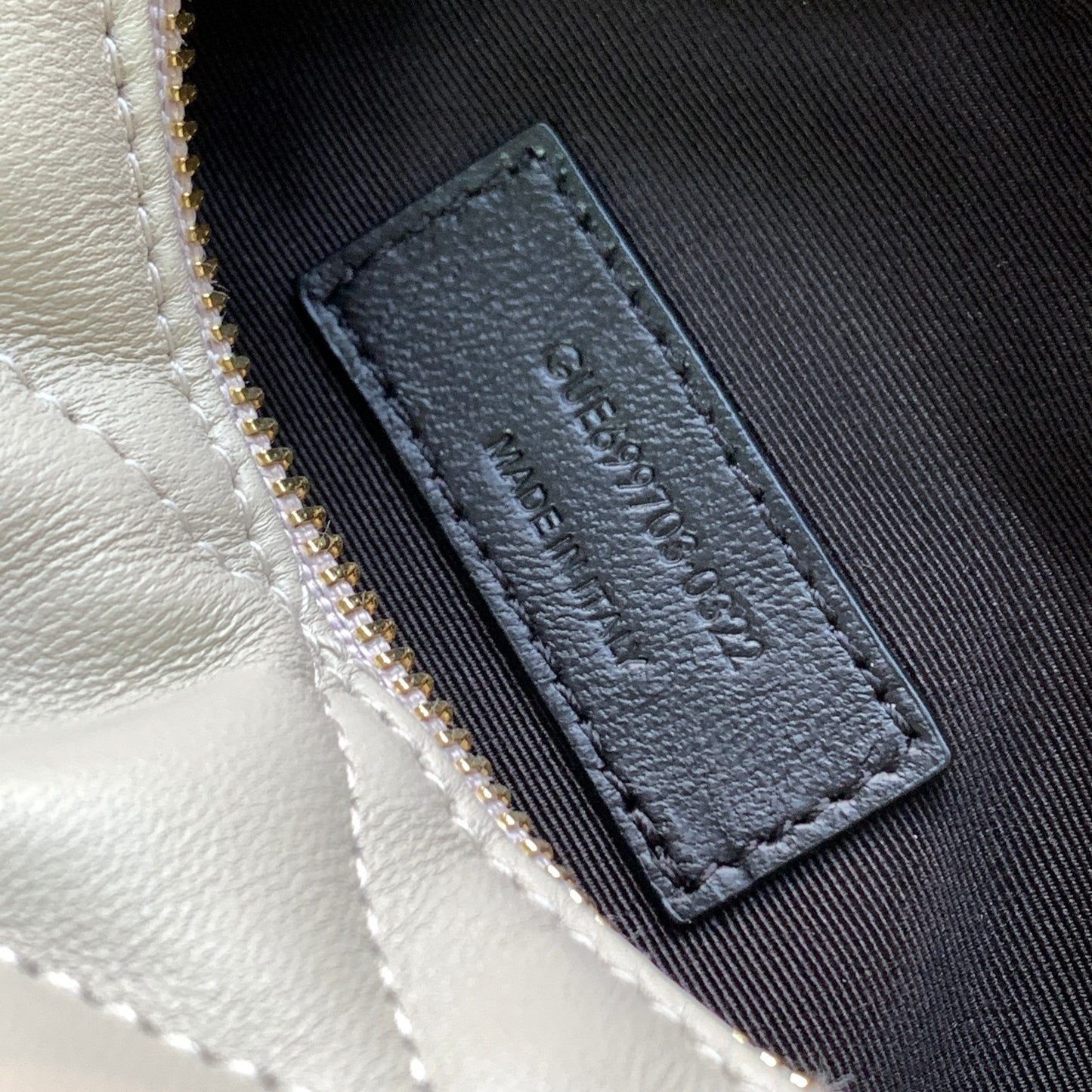 Saint Laurent Sade Mini Quilted Leather Tube Bag - Light Grey
