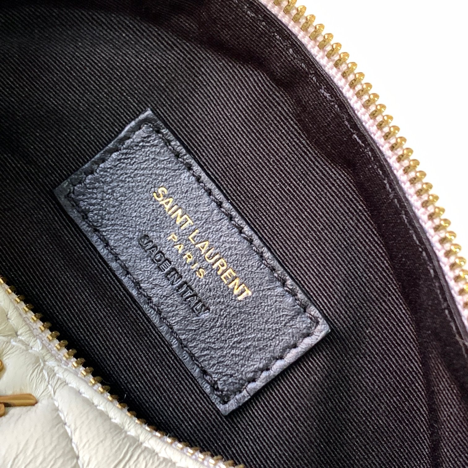 Saint Laurent Sade Mini Quilted Leather Tube Bag - Light Grey