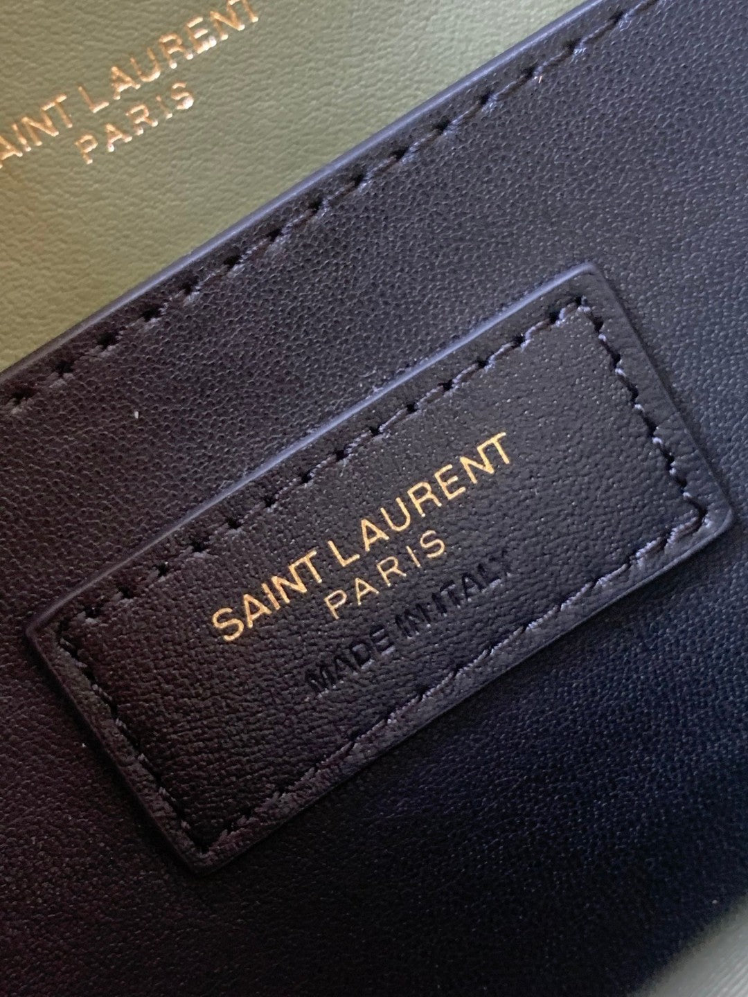 Saint Laurent Loulou Small Quilted Leather Shoulder Bag in Sage Green