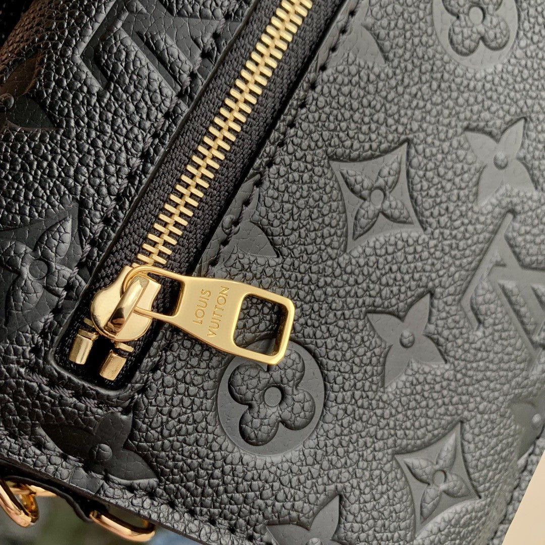 Louis Vuitton Pochette Métis Monogram Empreinte Black Leather Bag