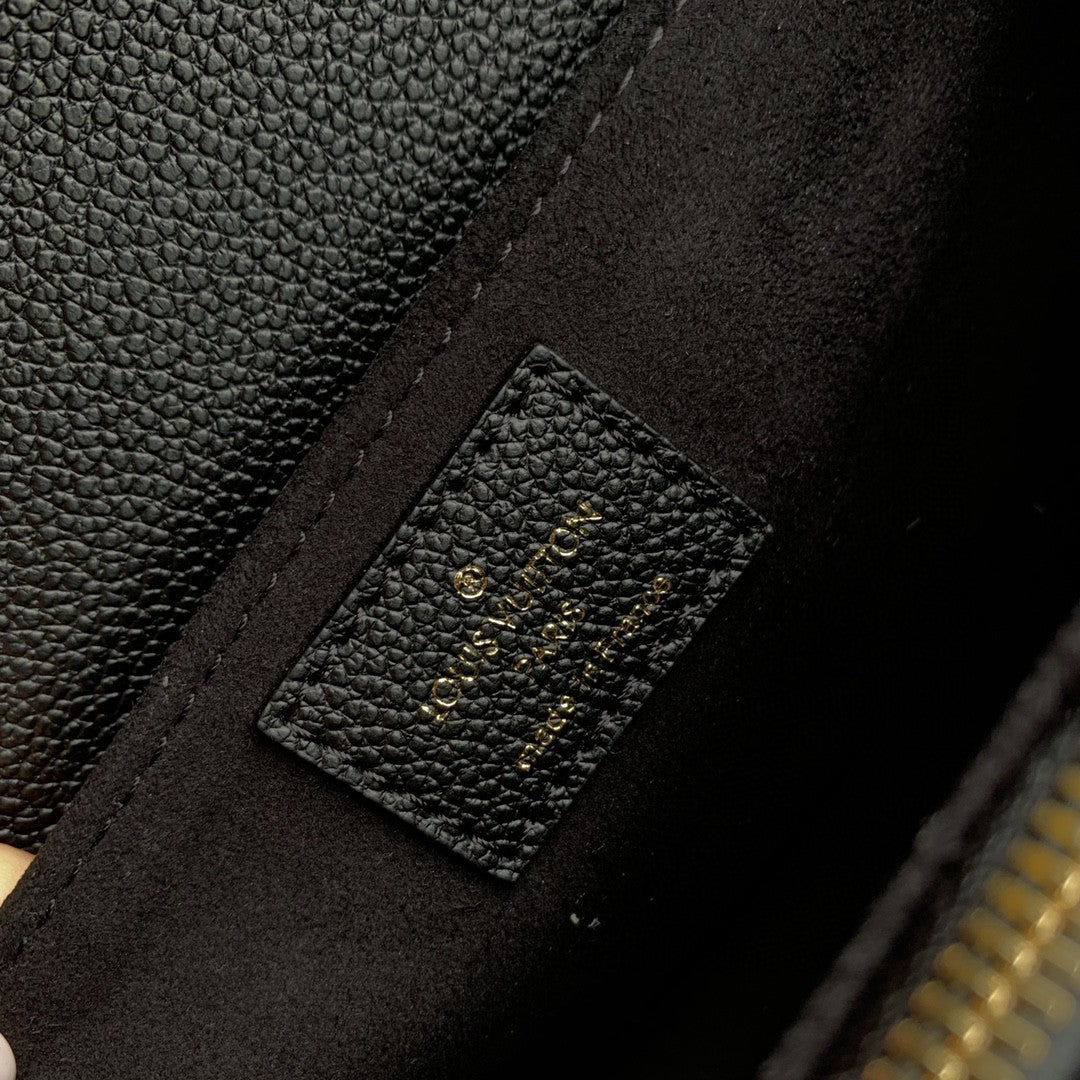 Louis Vuitton Pochette Métis Monogram Empreinte Black Leather Bag