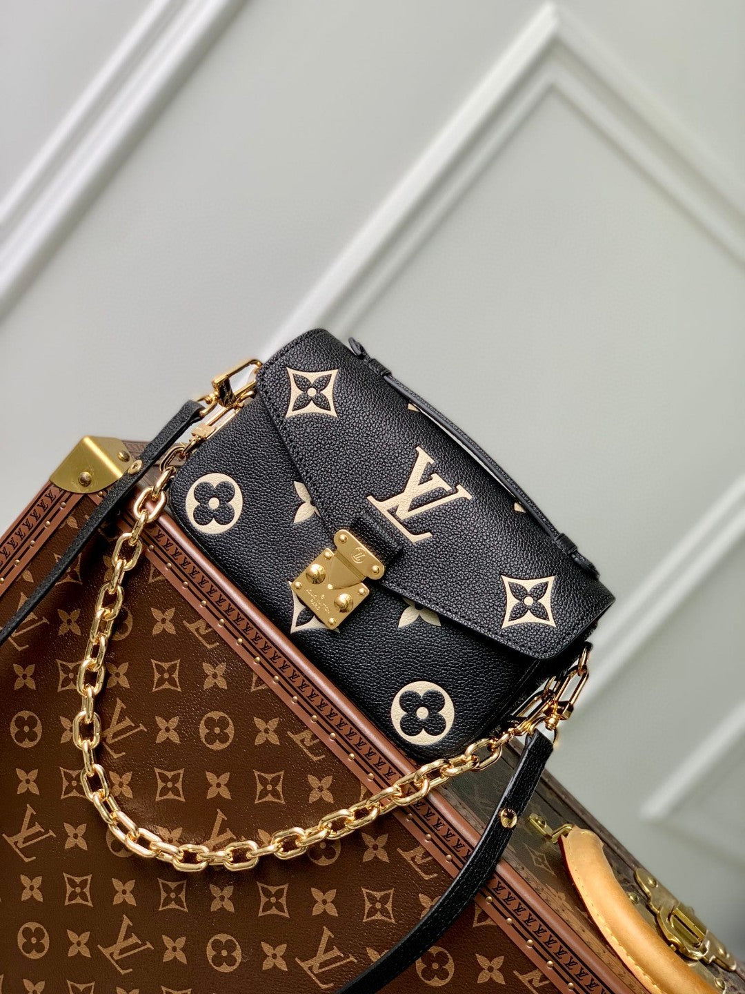 Louis Vuitton Micro Metis Bag - Bicolor Monogram Empreinte Leather - Black/White