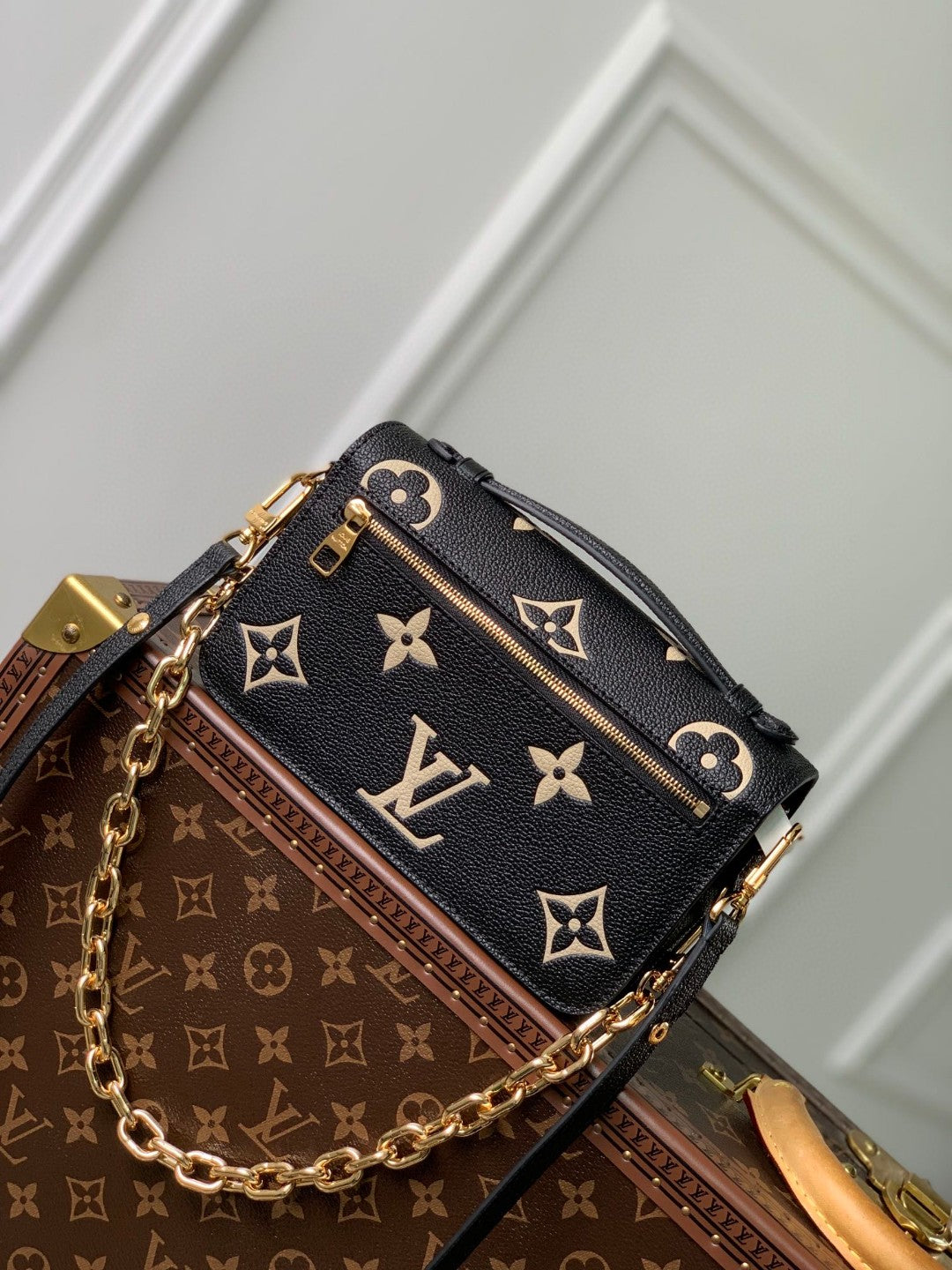 Louis Vuitton Micro Metis Bag - Bicolor Monogram Empreinte Leather - Black/White