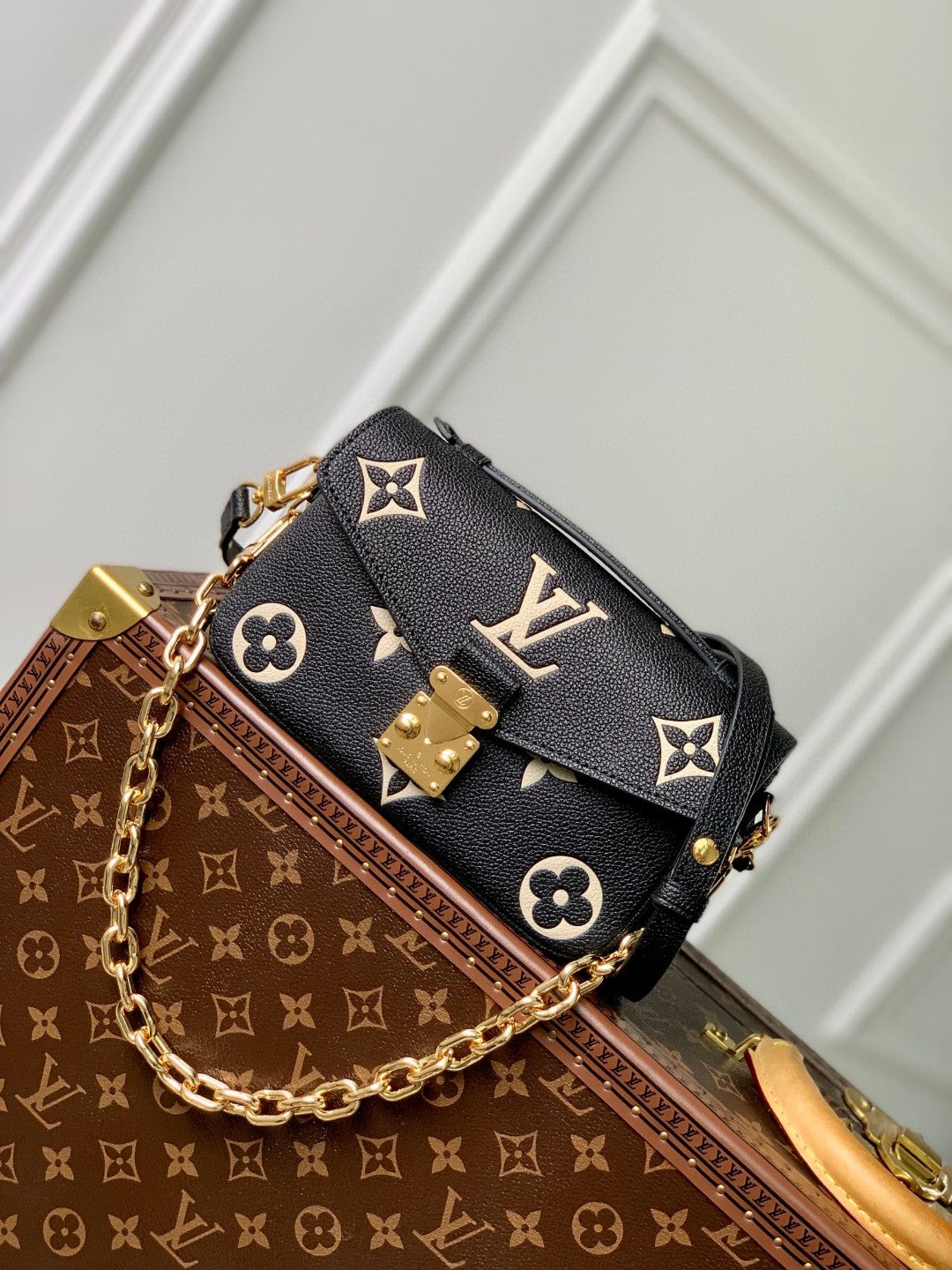 Louis Vuitton Micro Metis Bag - Bicolor Monogram Empreinte Leather - Black/White